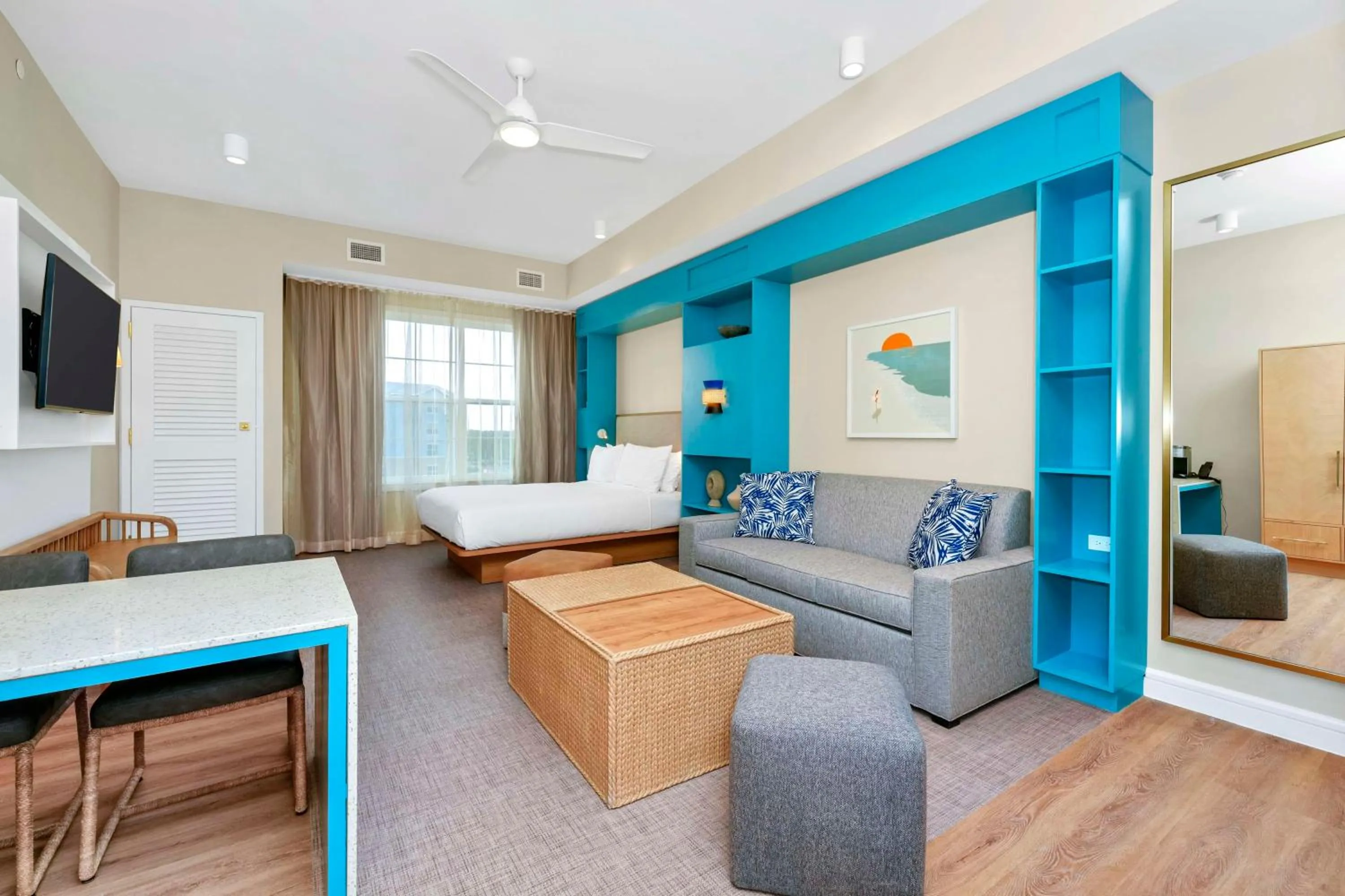 Living room in Embassy Suites By Hilton Orlando Sunset Walk