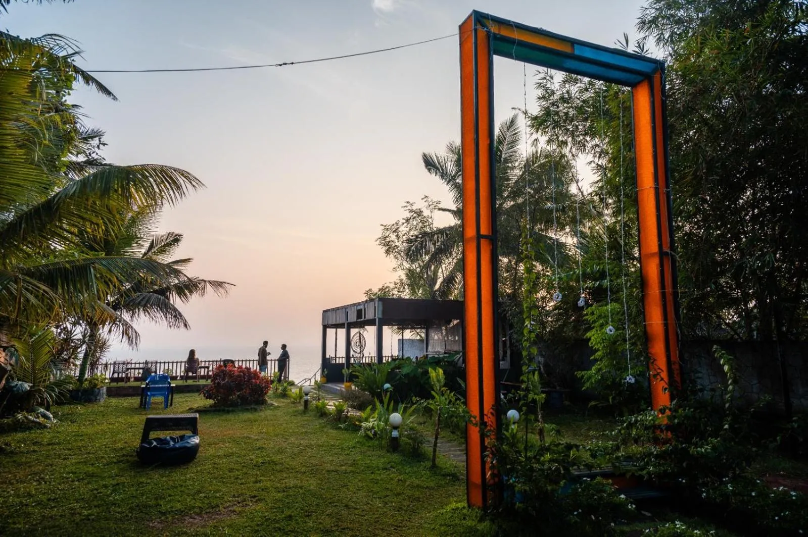 Seating area in Sky Frame Beach Resort