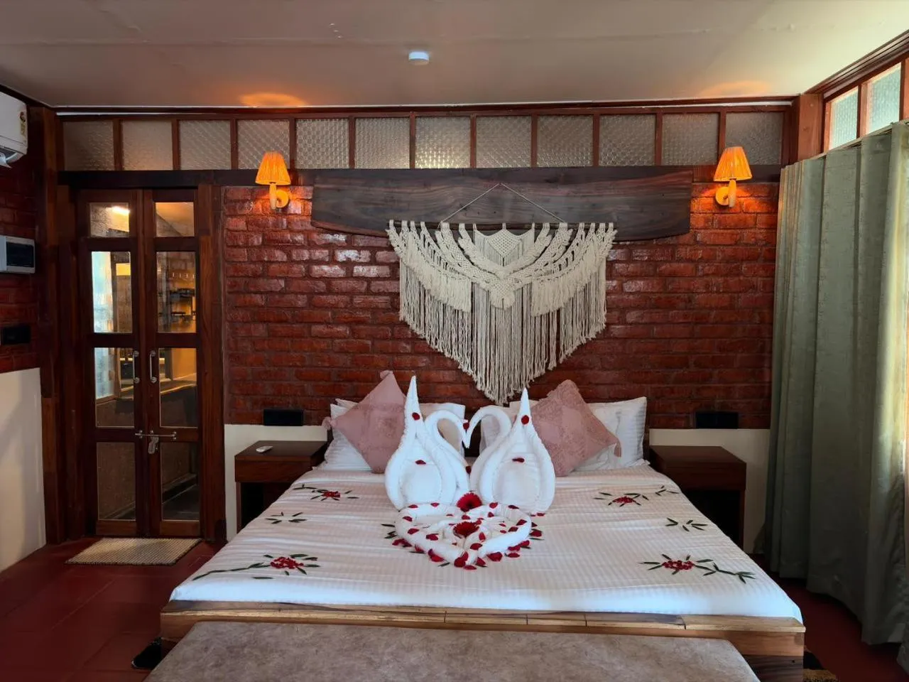 Bed in Sky Frame Beach Resort