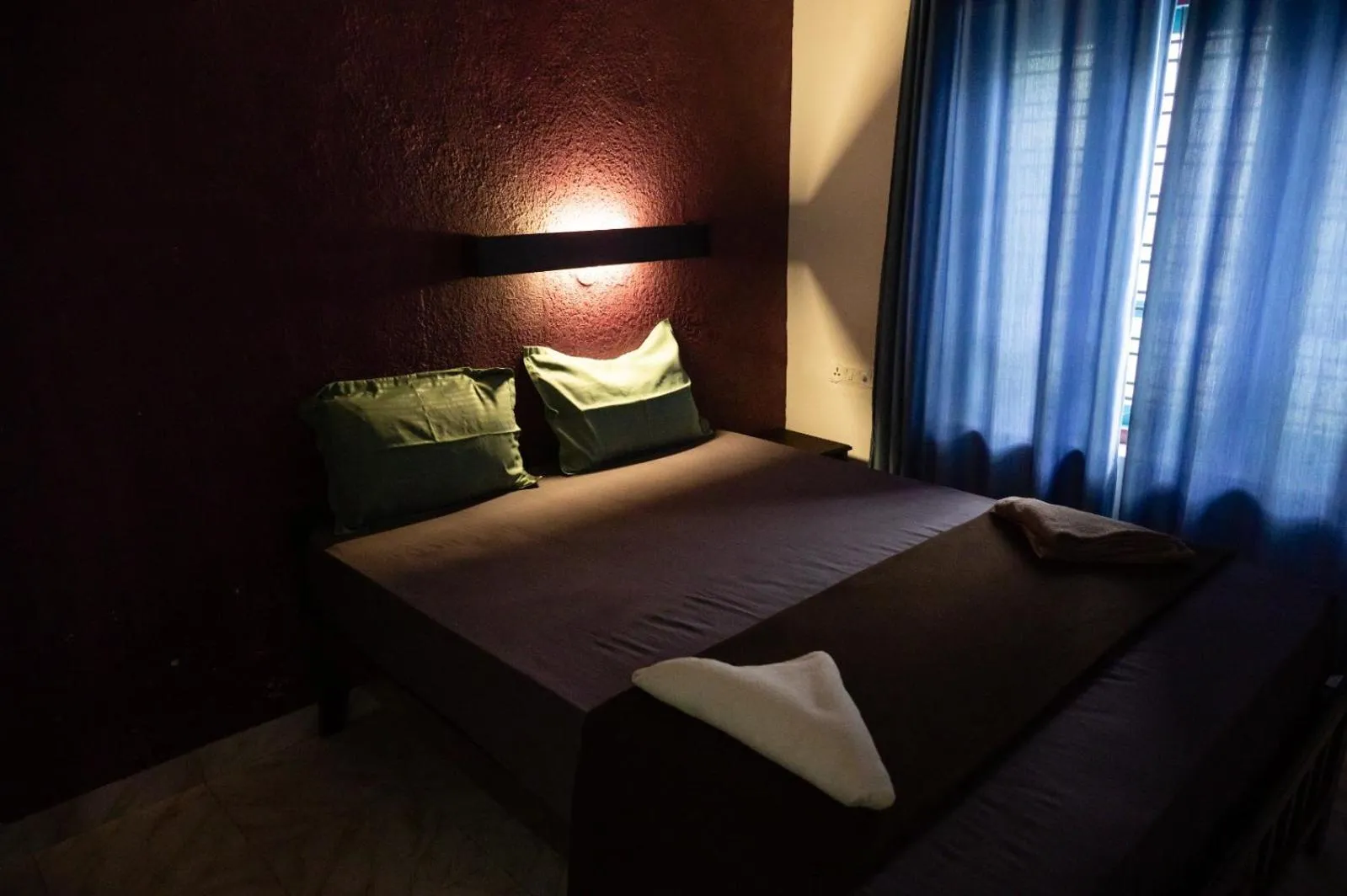 Bed in Sky Frame Beach Resort