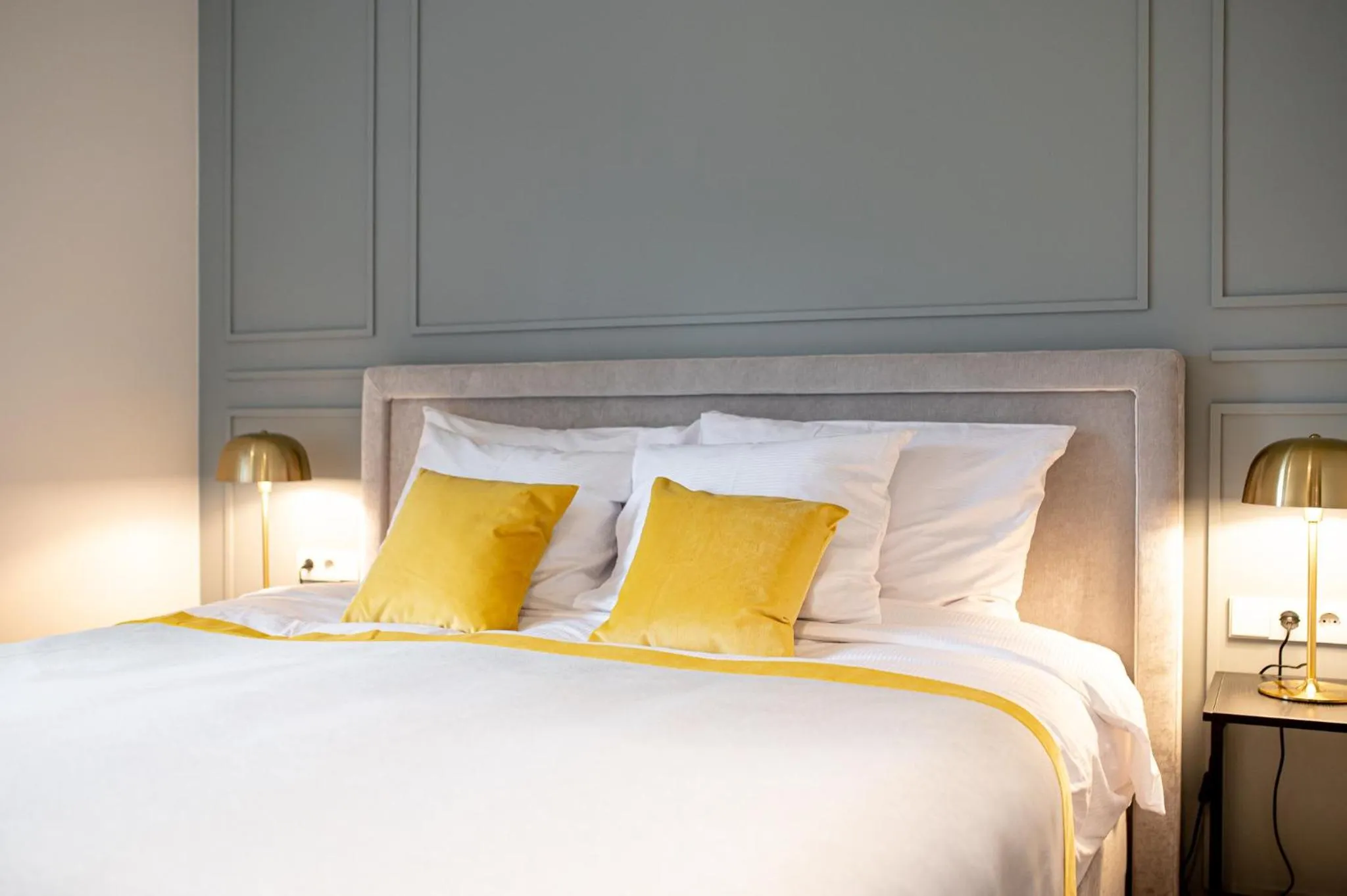 Bed in Hotel Gothards