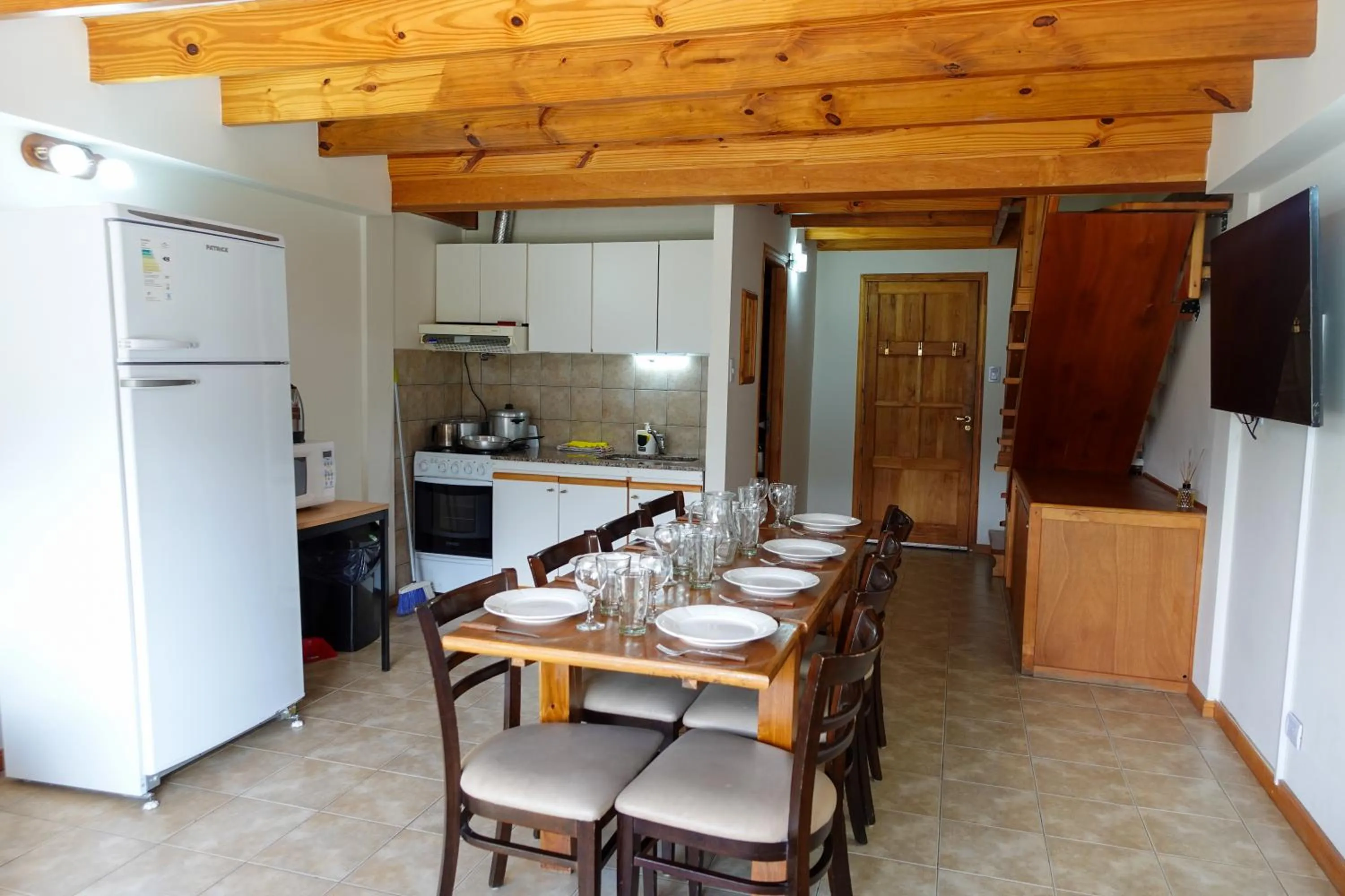 Kitchen or kitchenette in Choconcito Apart Hotel