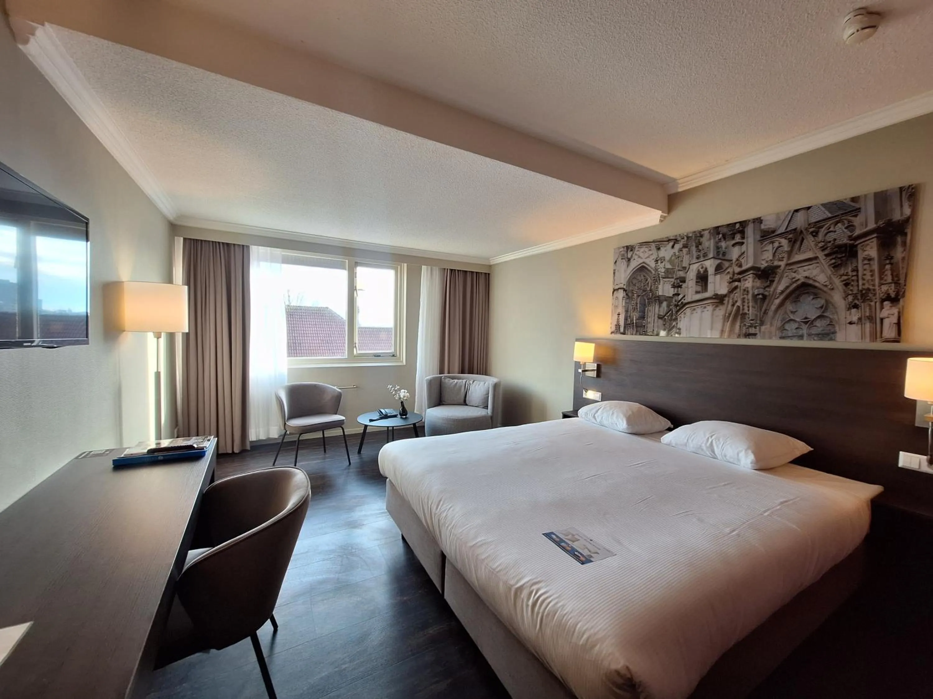 Bedroom, Bed in Fletcher Hotel-Restaurant ‘s-Hertogenbosch