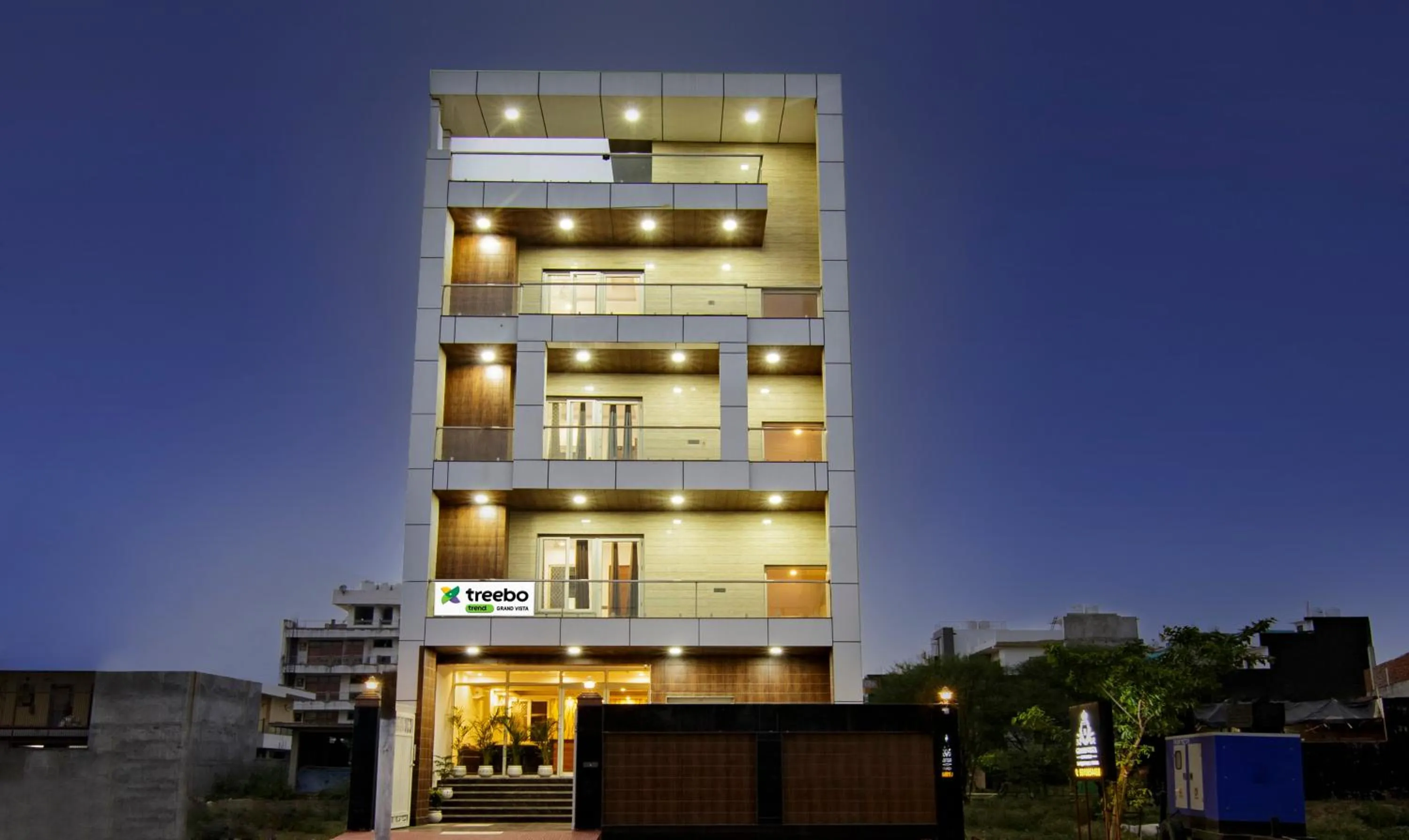 Facade/entrance in Treebo Grand Vista - 63A