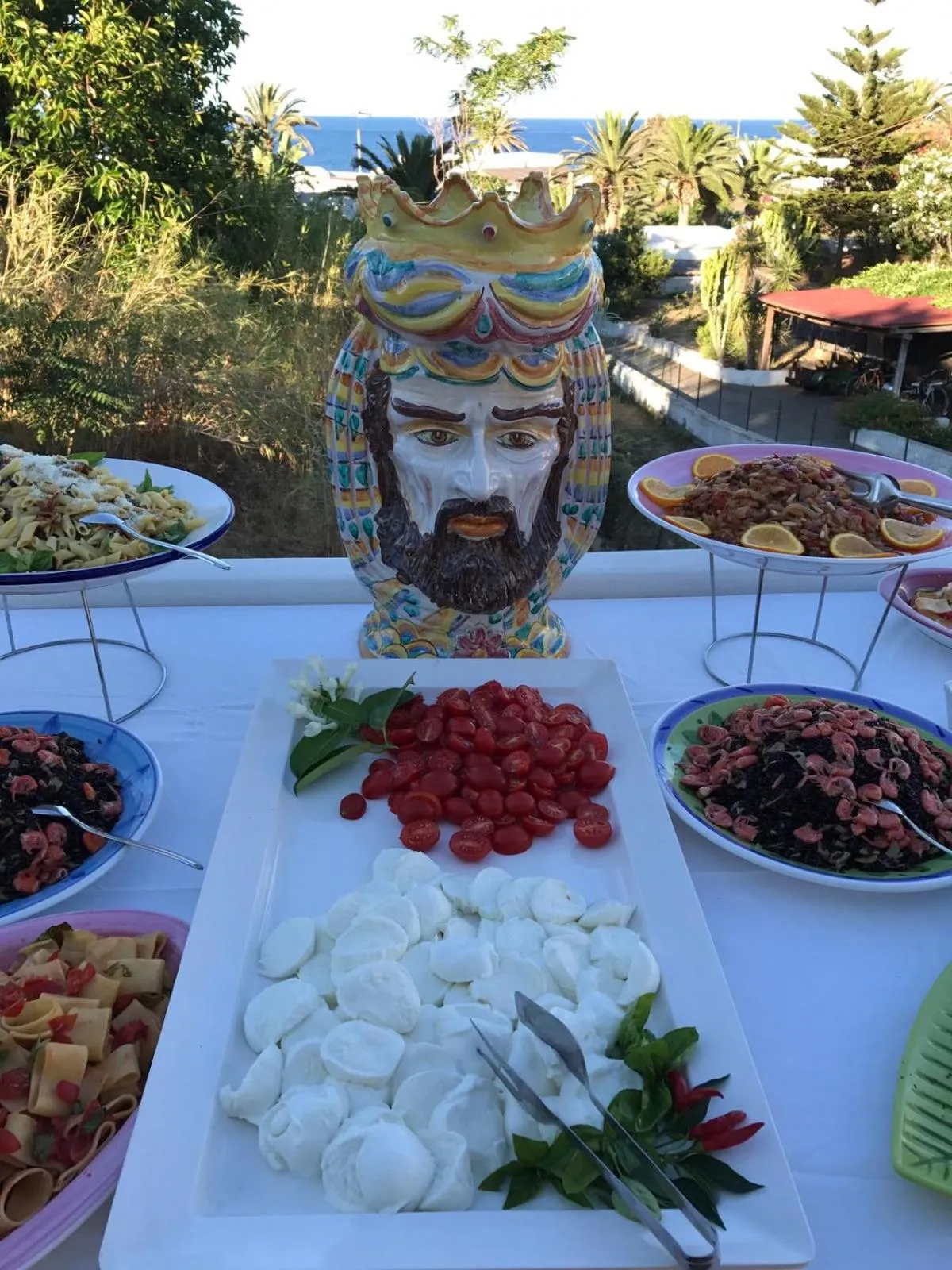 Decorative detail in Il Gabbiano Relais in Stromboli