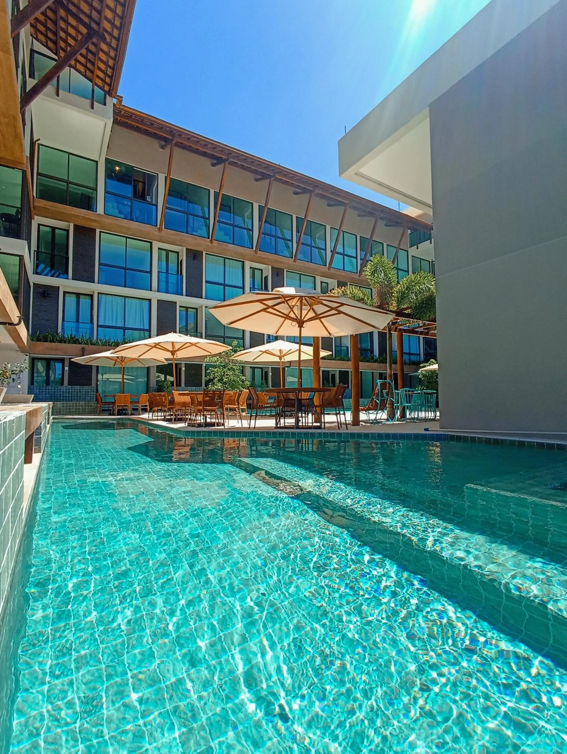 Pool view in Sunny Hall by AFT