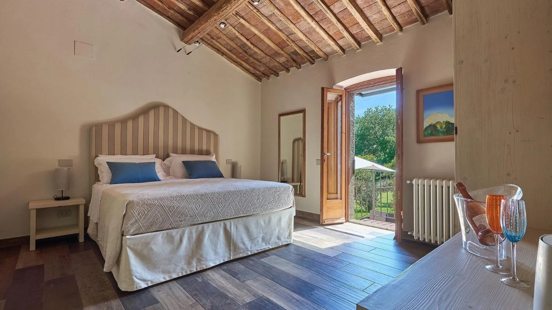 Bedroom, Bed in La Corte del Chianti Classico