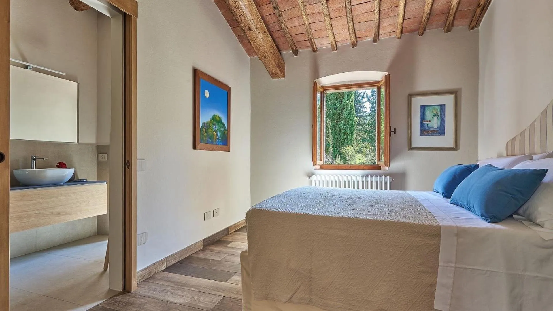 Bedroom, Bed in La Corte del Chianti Classico