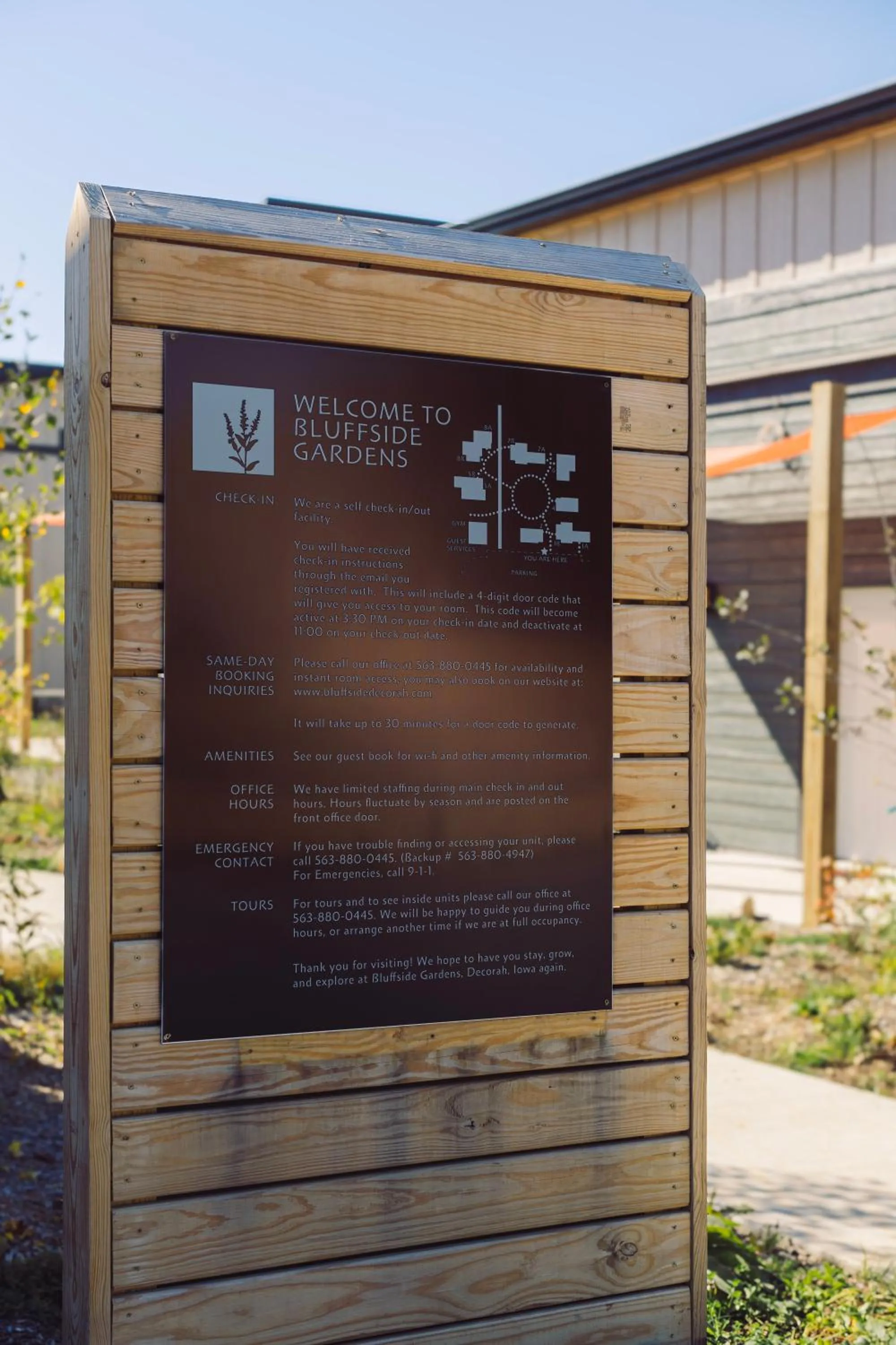 Logo/Certificate/Sign in Bluffside Gardens