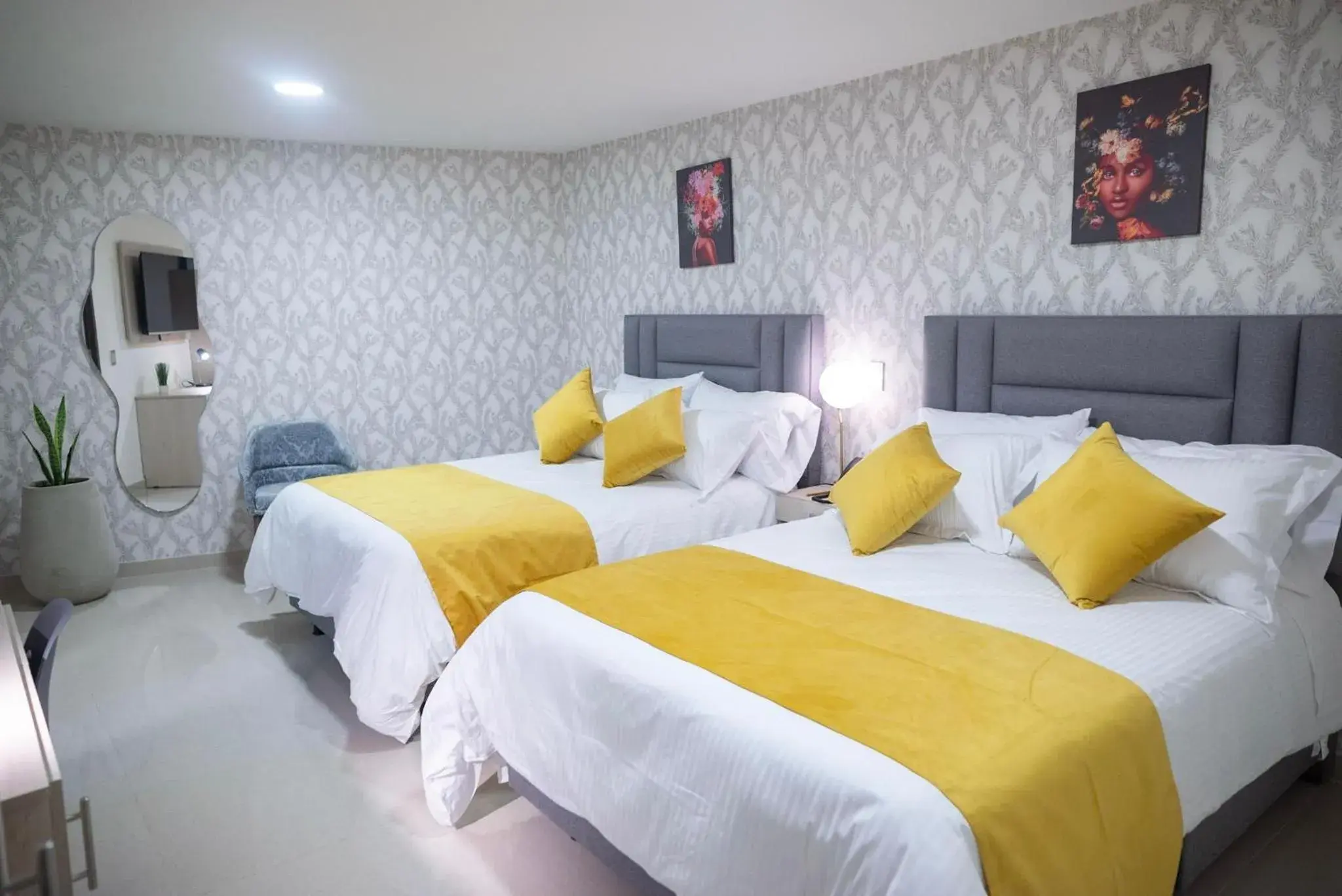 Double Room with Two Double Beds in BLISS BOUTIQUE HOTEL BOGOTA Double Room with Two Double Beds in BLISS BOUTIQUE HOTEL BOGOTA