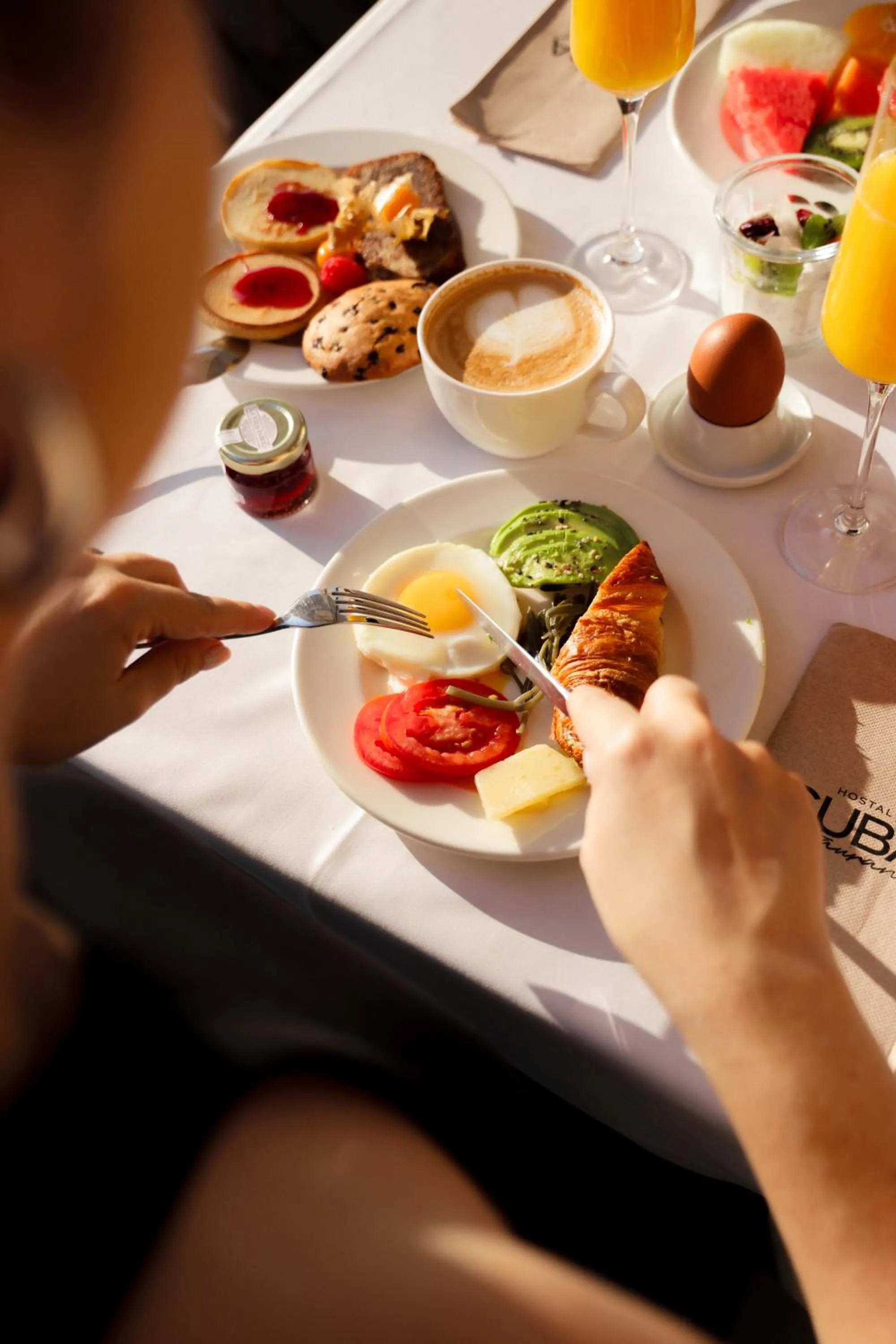 Breakfast in Hotel Hostal Cuba