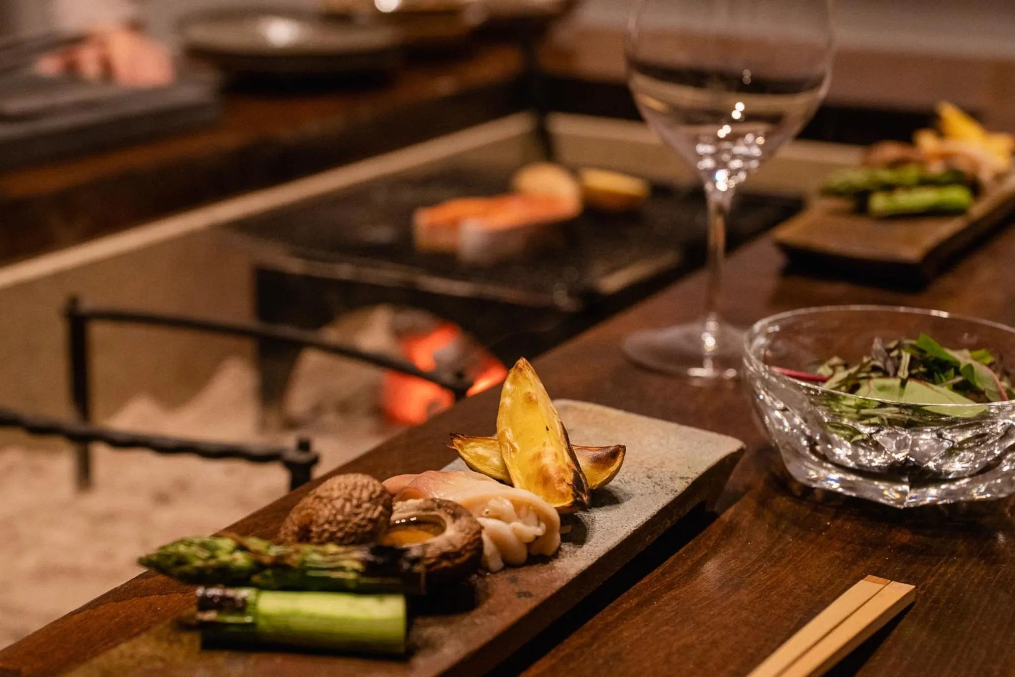 Dinner in Moving Inn Tokachi Kitanomori