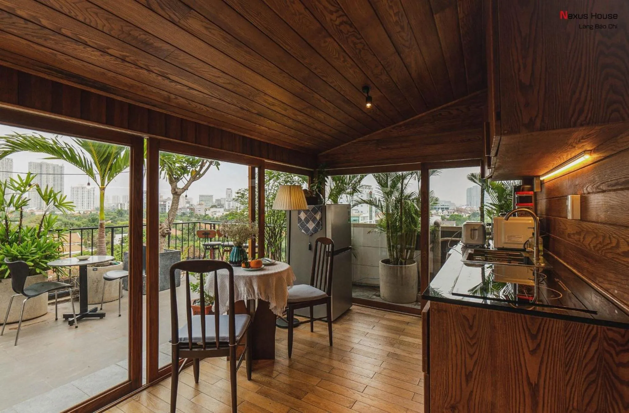 Garden in Nexus House Lang Bao Chi