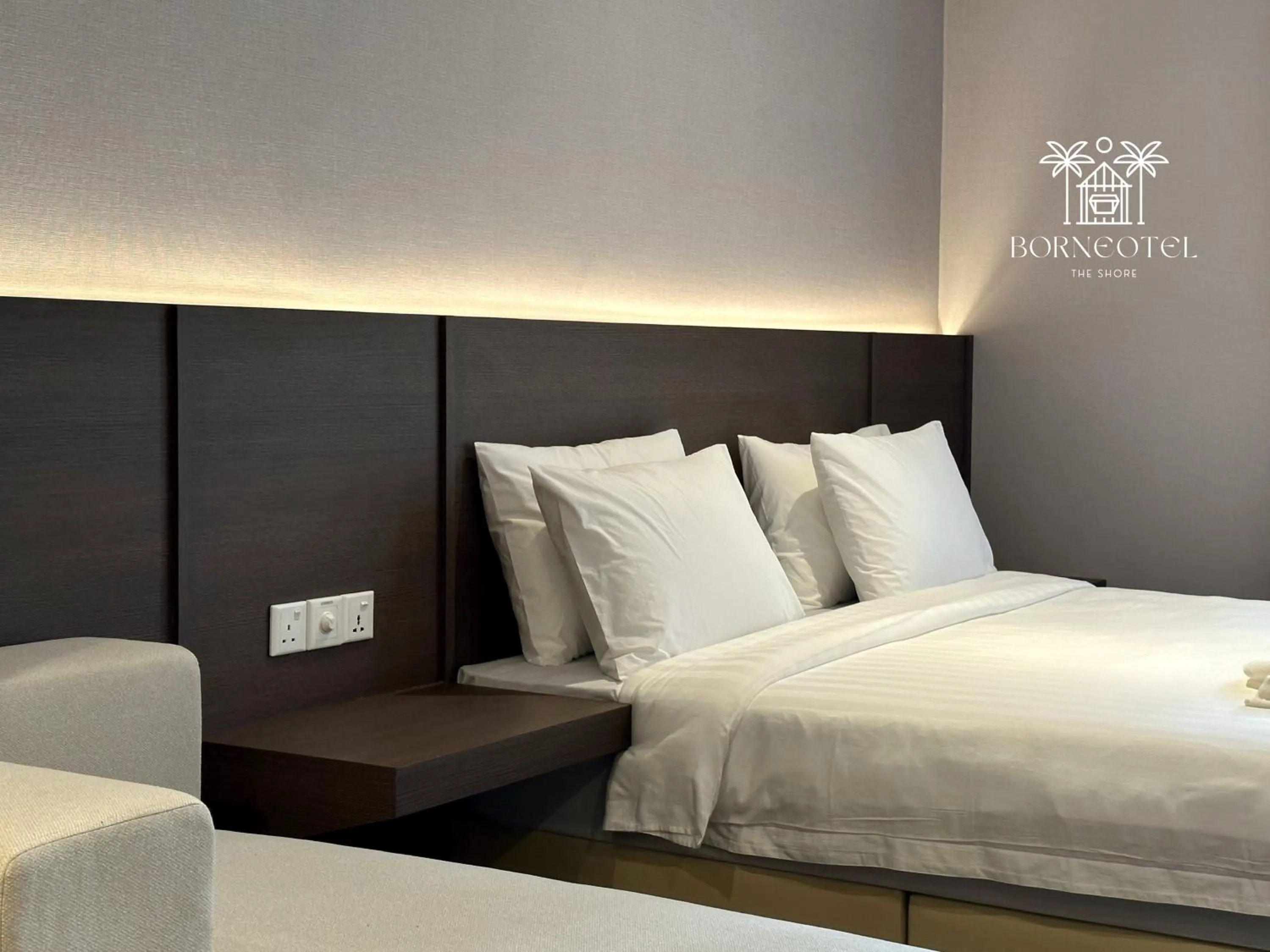 Bed in Borneotel The Shore KK by CHG