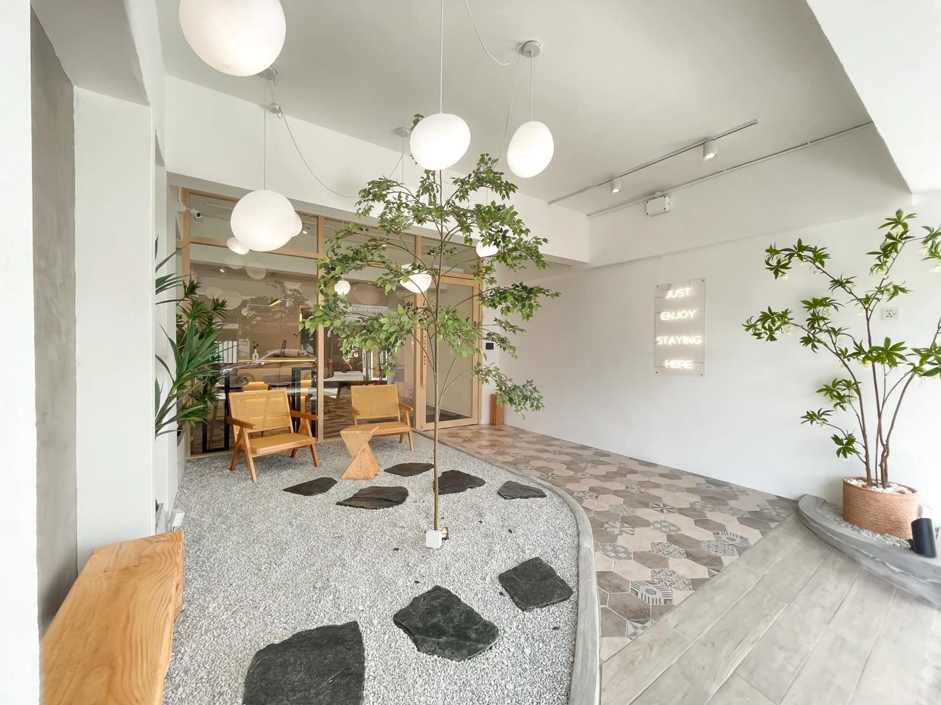 Facade/entrance in Sleep Box Penang