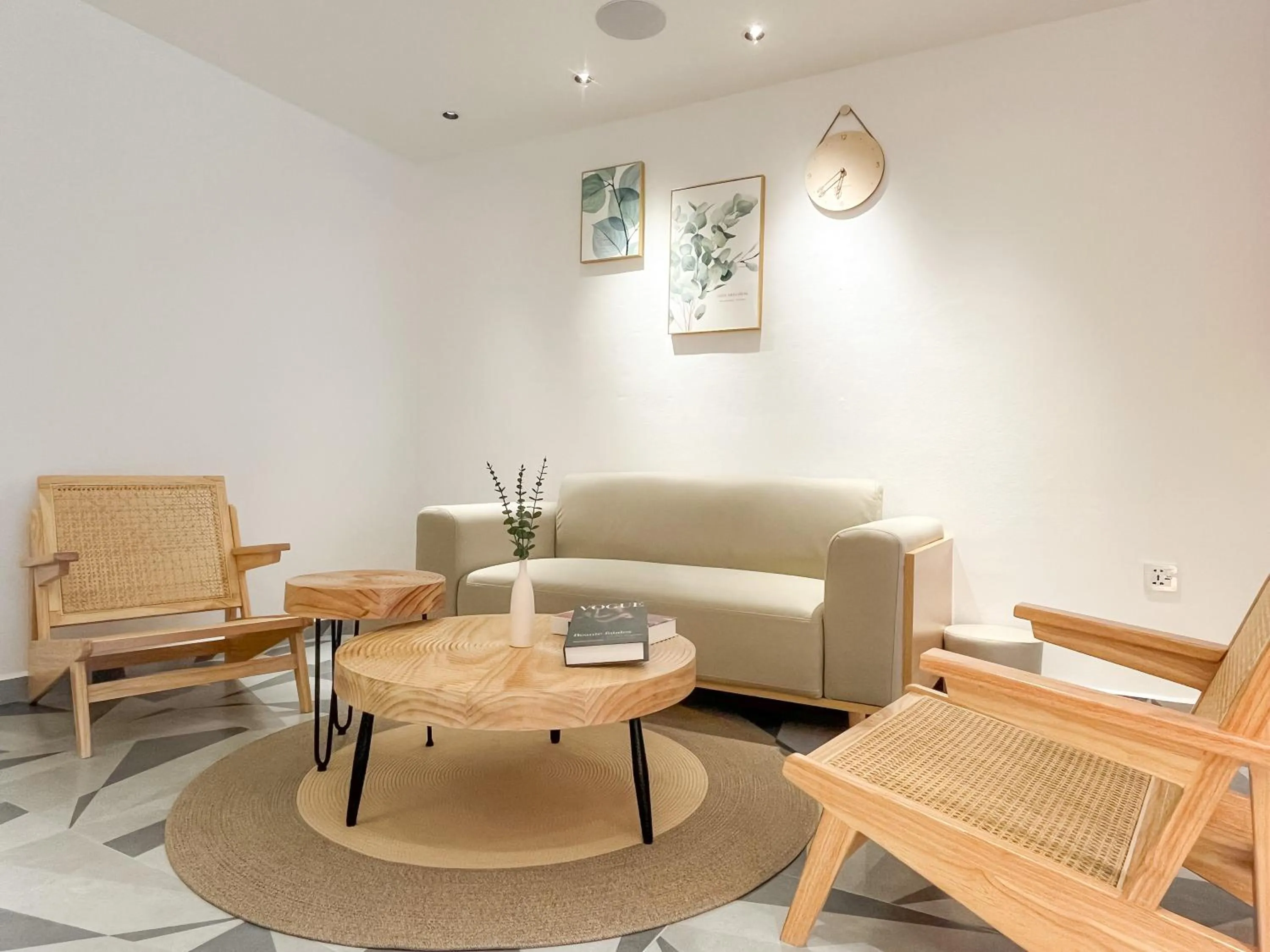 Seating area in Sleep Box Penang