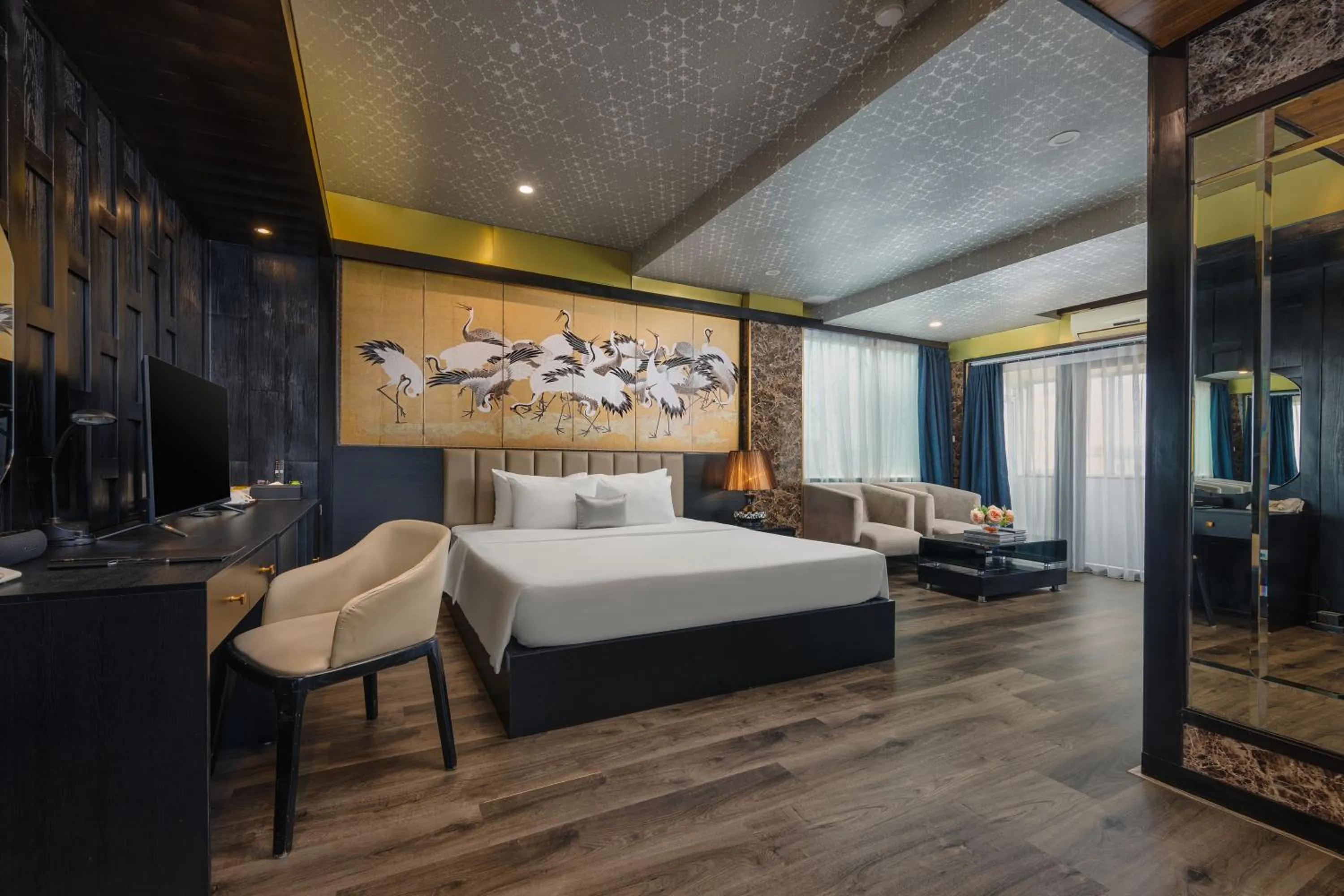 Bed in Ja Cosmo Hotel and Spa