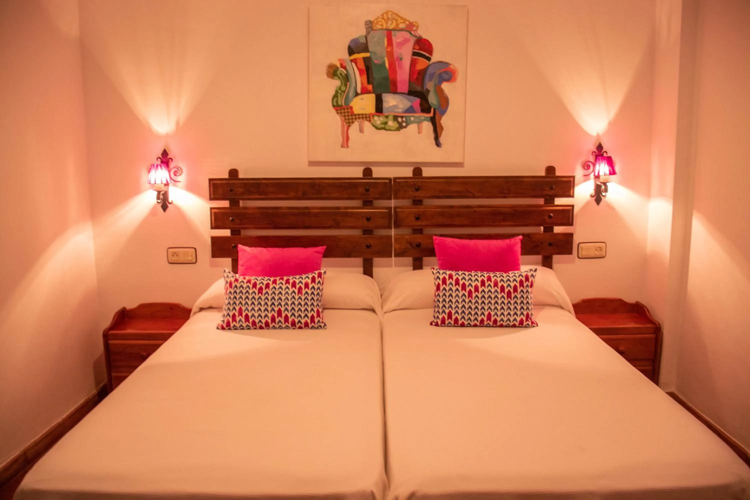 Property building, Bed in Hospederia Casa de las Piedras