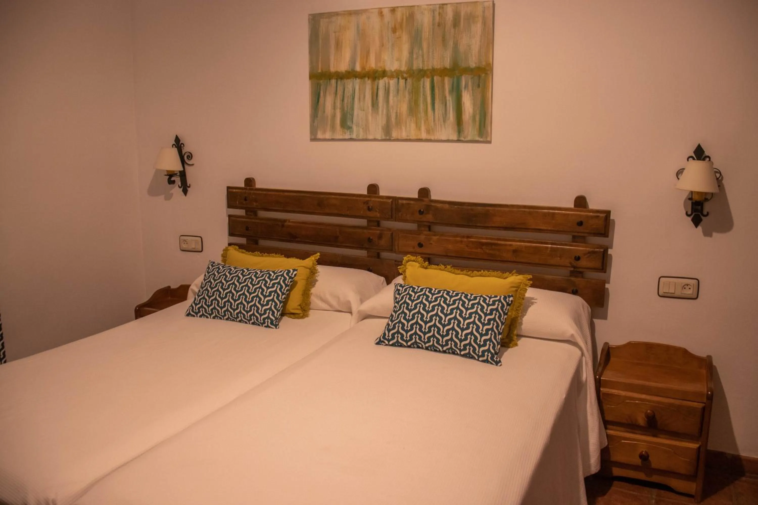 Bed in Hospederia Casa de las Piedras