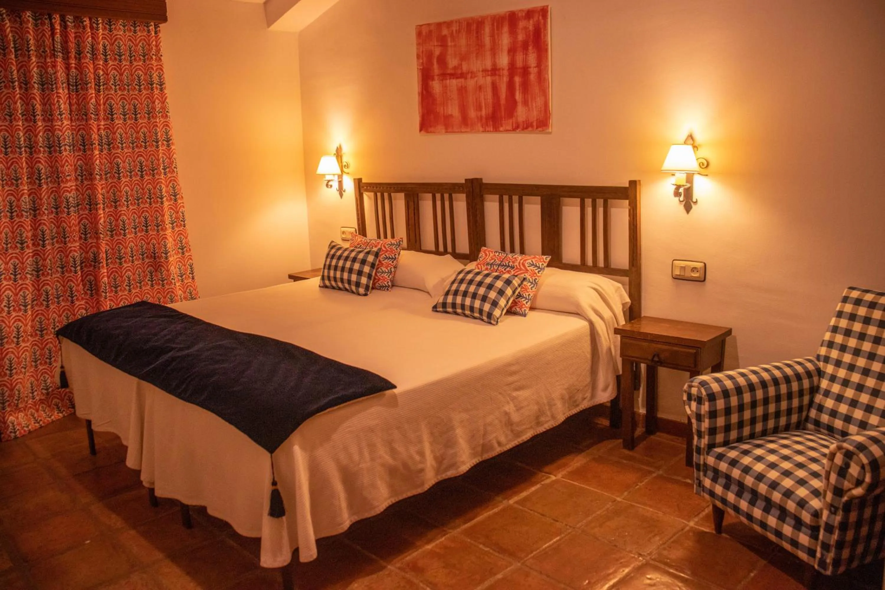 Bed in Hospederia Casa de las Piedras