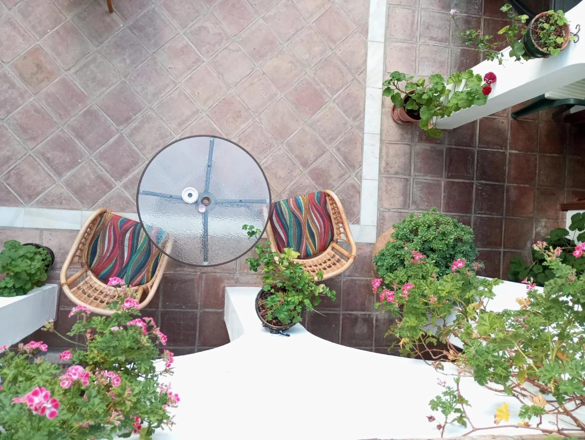 Patio in Hospederia Casa de las Piedras