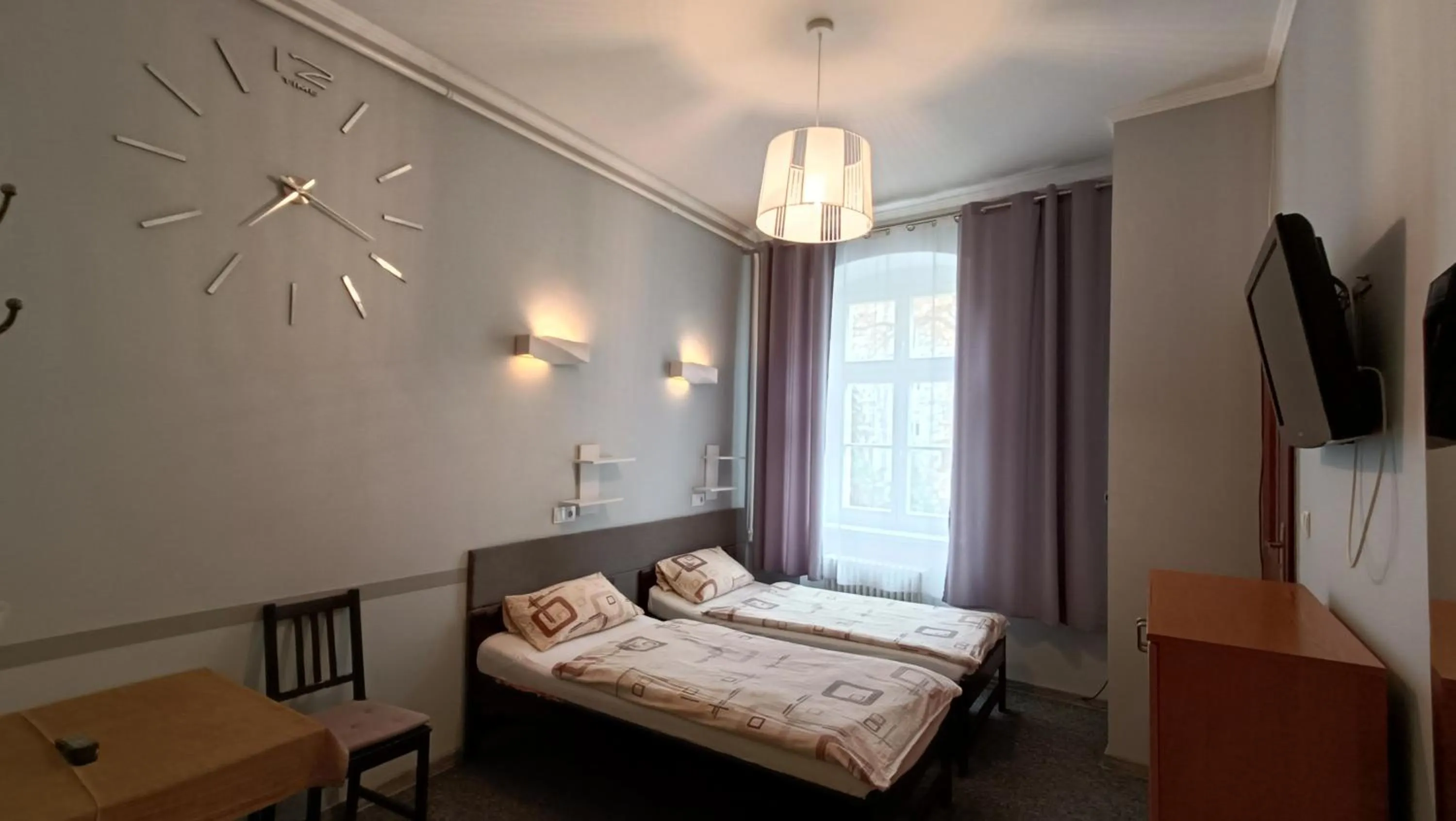 Bed in Hotel Polonia