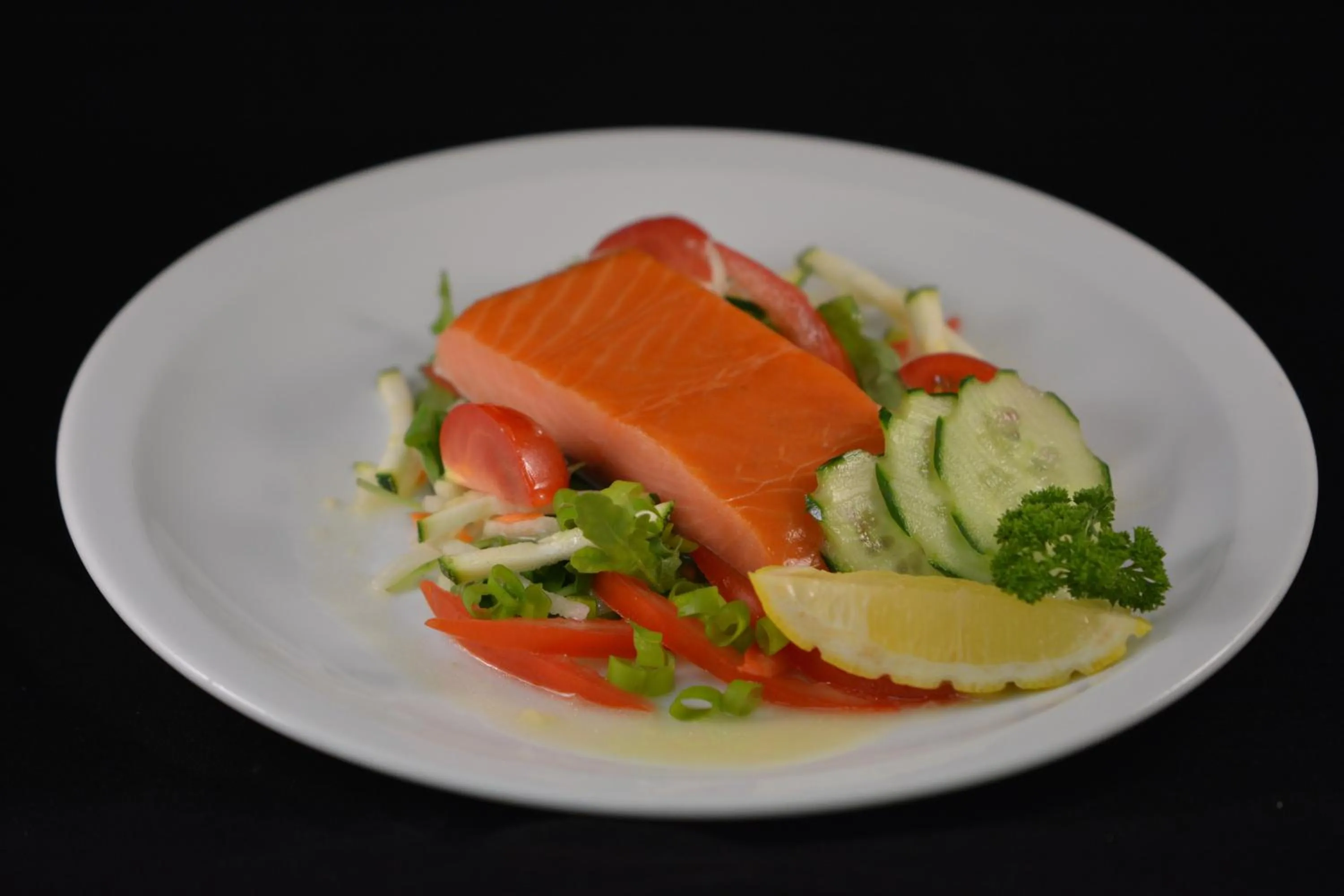 Food close-up in Hotel Restaurant Piccard