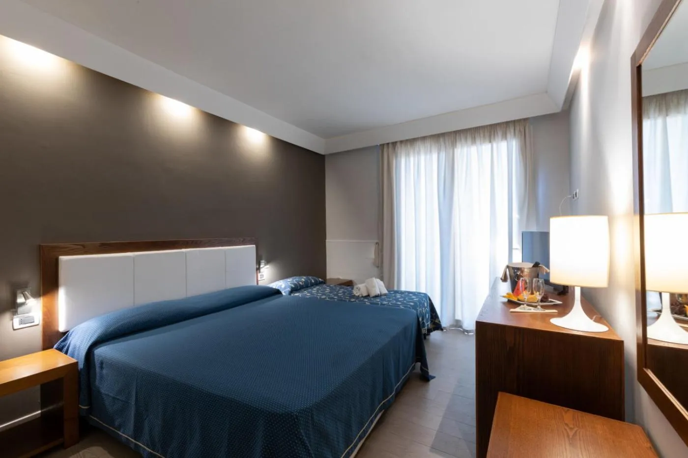 Bed in Hotel Aurora e del Benessere