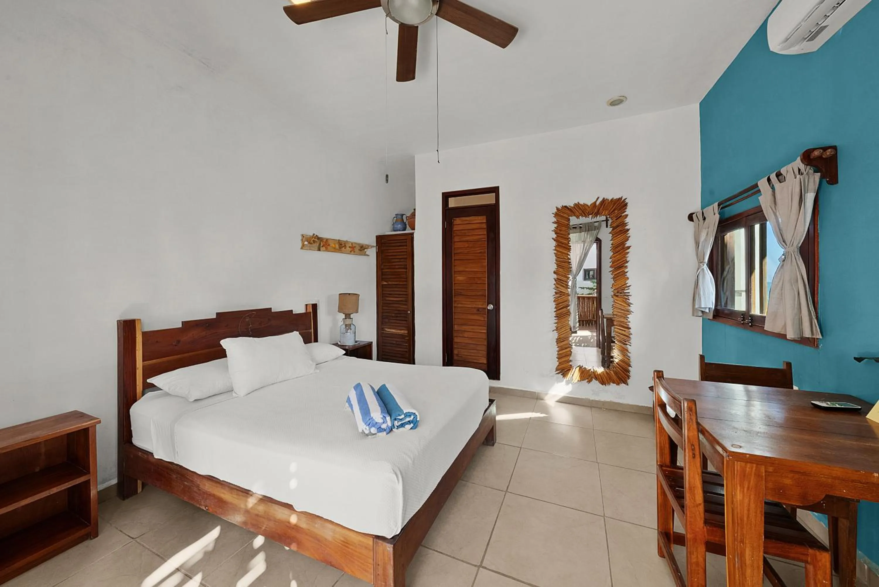 Bed in Playa Canek Beachfront Eco Hotel