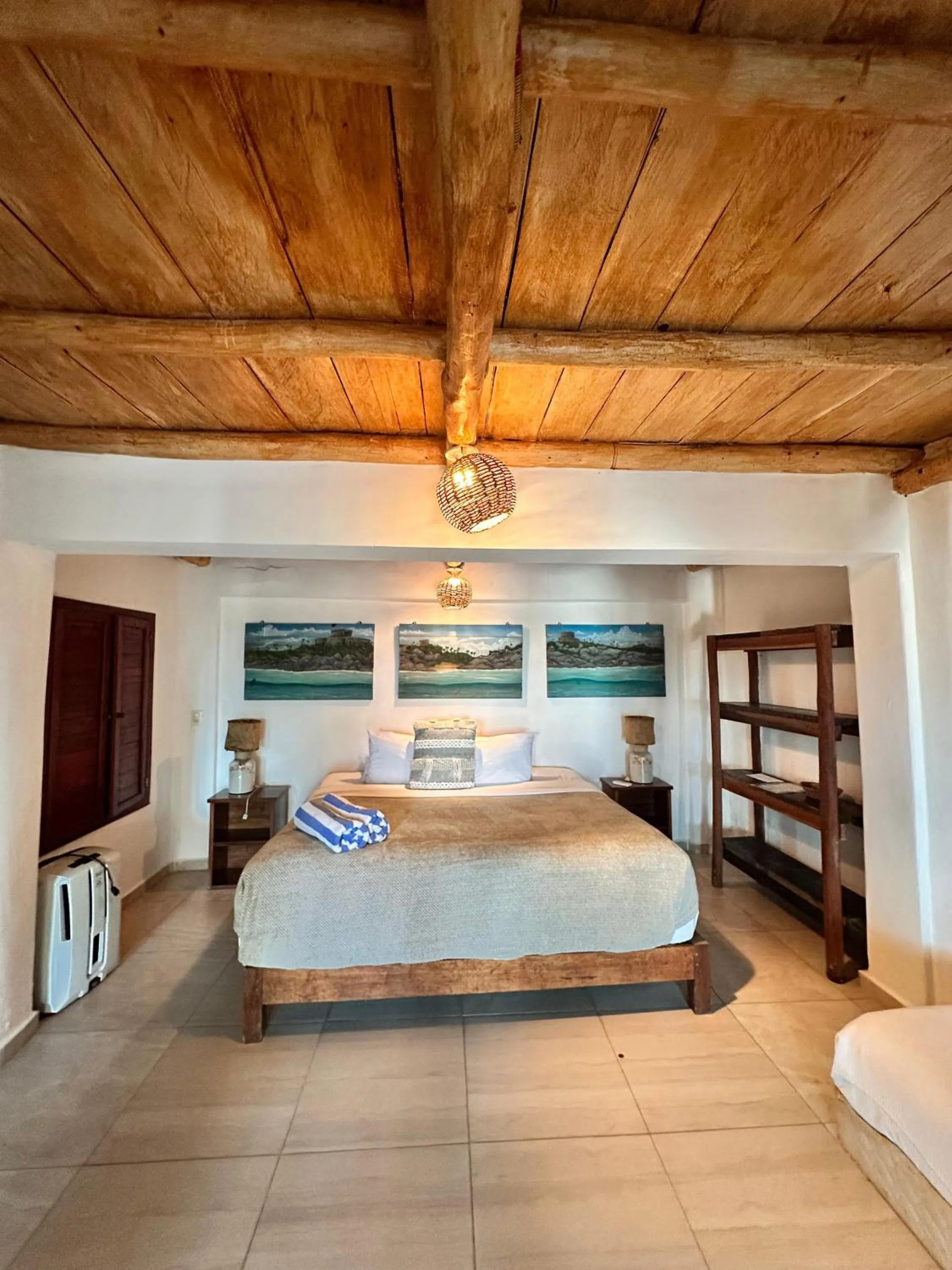 Bed in Playa Canek Beachfront Eco Hotel