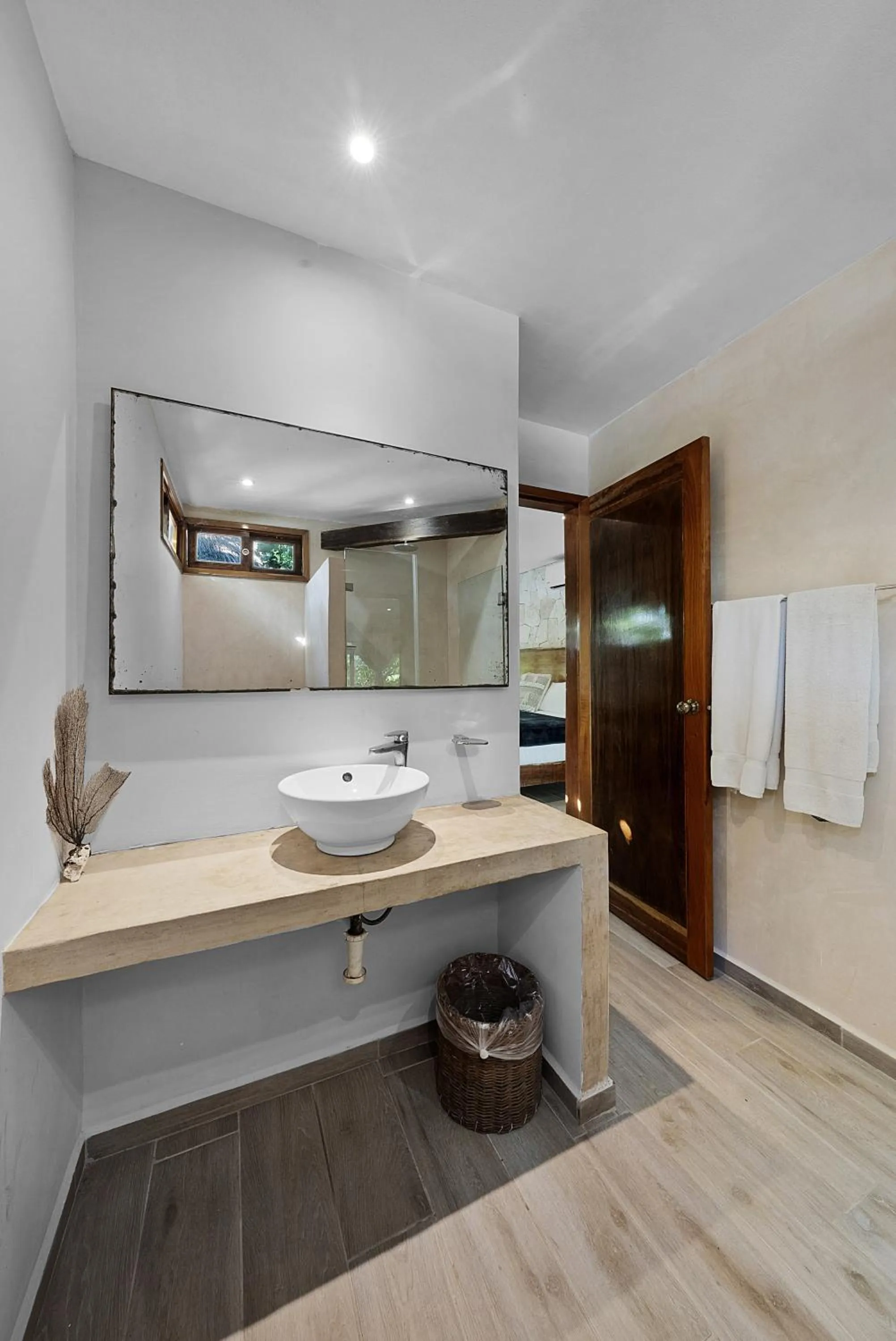 Bathroom in Playa Canek Beachfront Eco Hotel