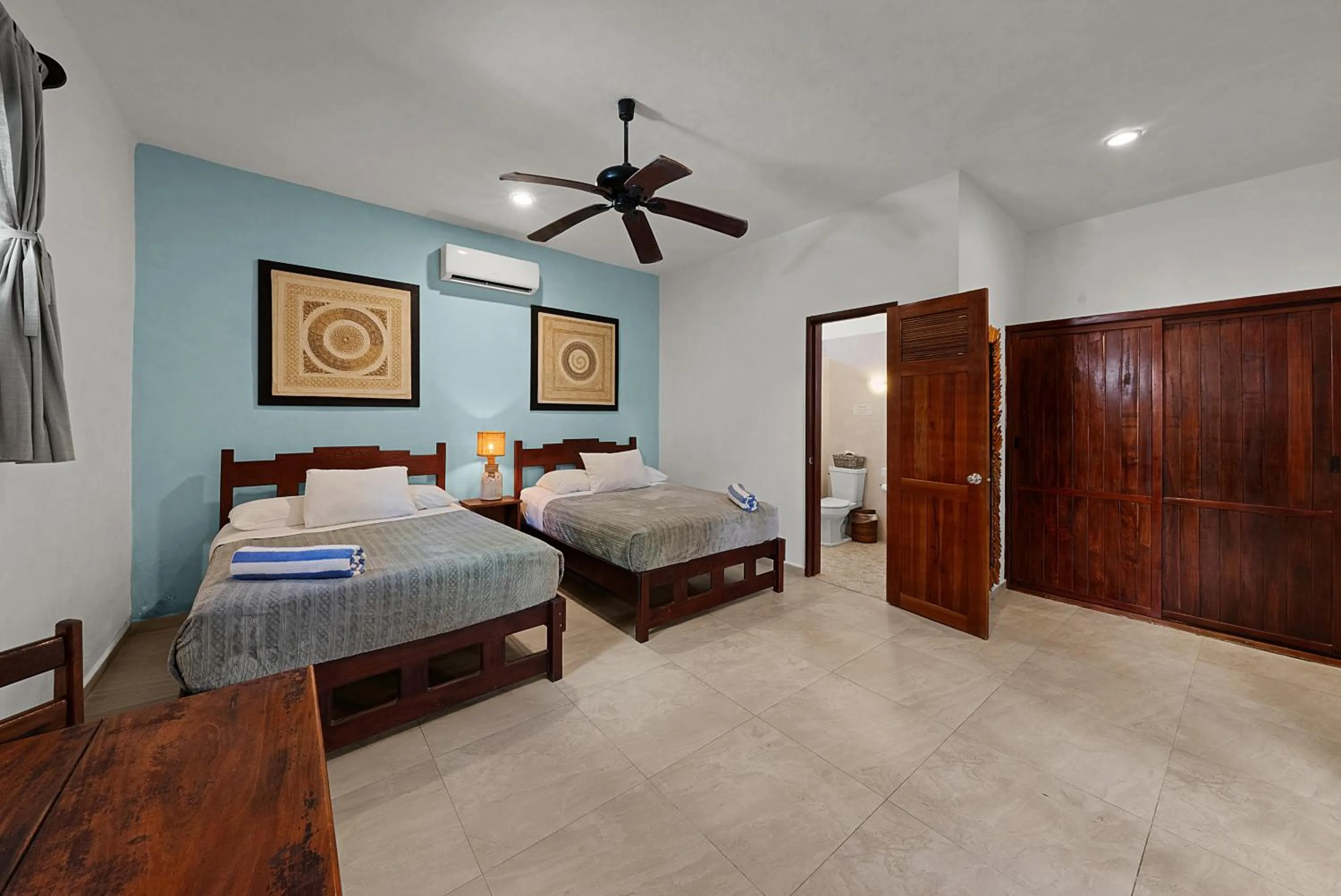 Bed in Playa Canek Beachfront Eco Hotel