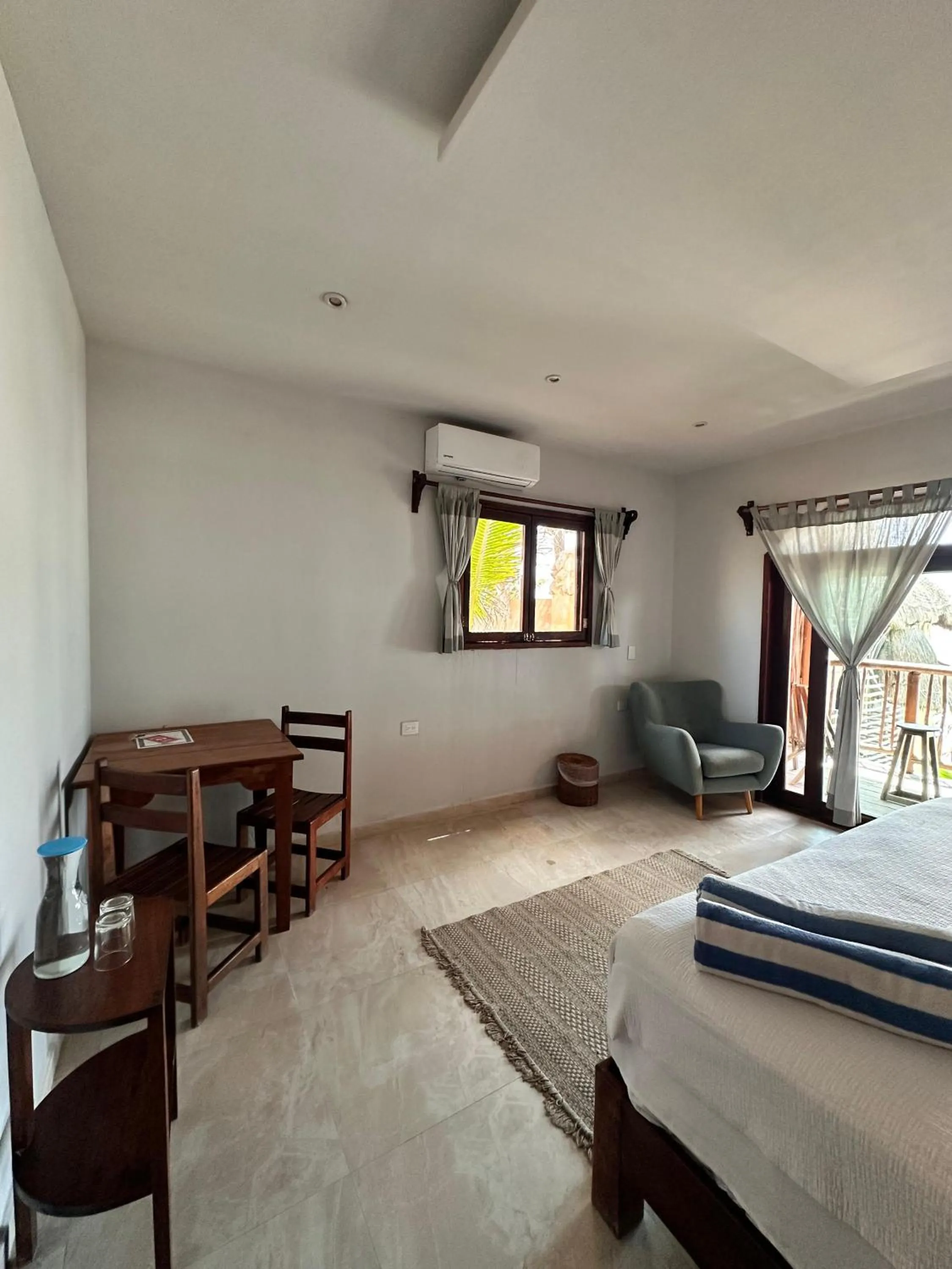 Bedroom, Bed in Playa Canek Beachfront Eco Hotel