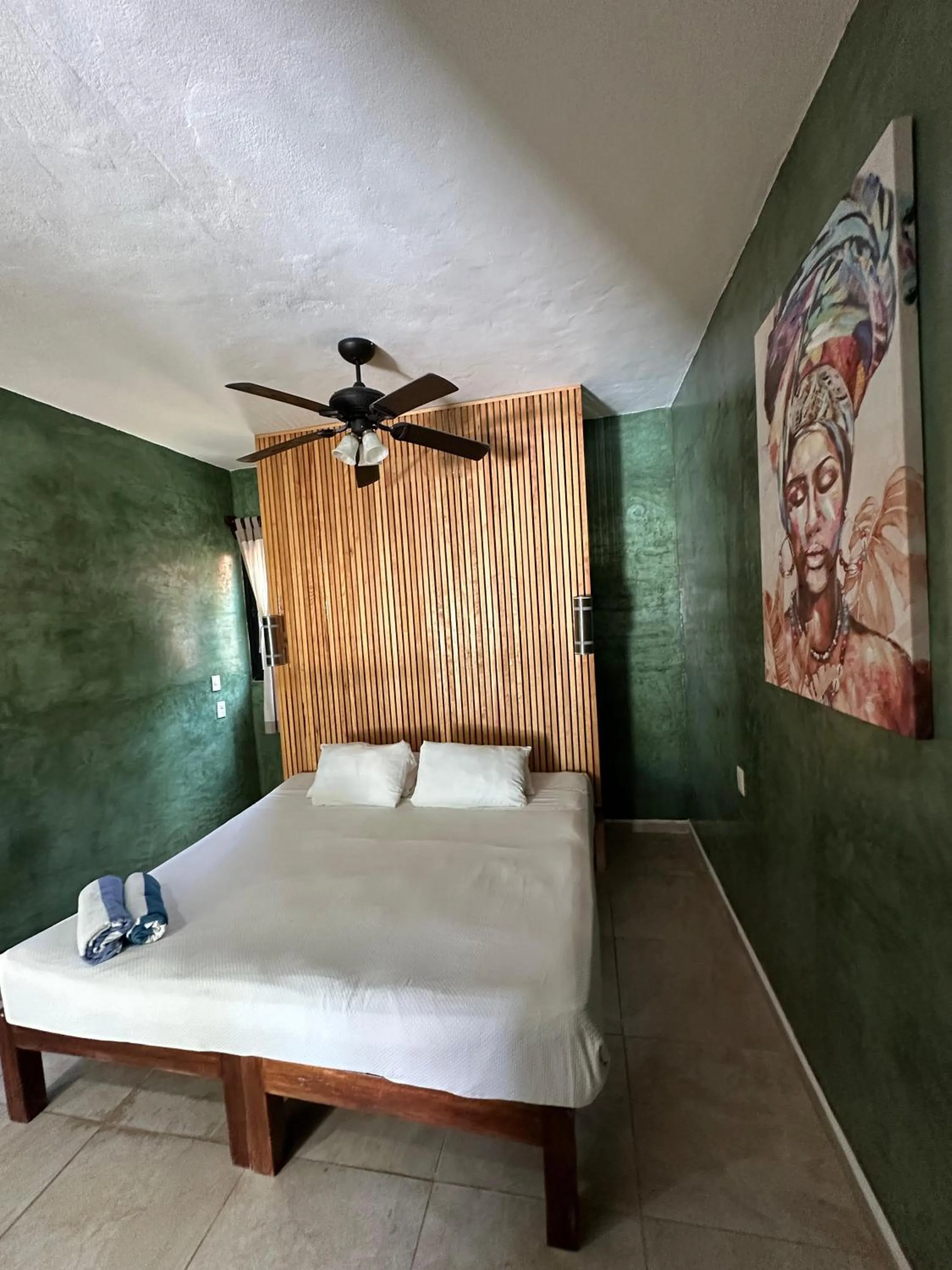 Bed in Playa Canek Beachfront Eco Hotel