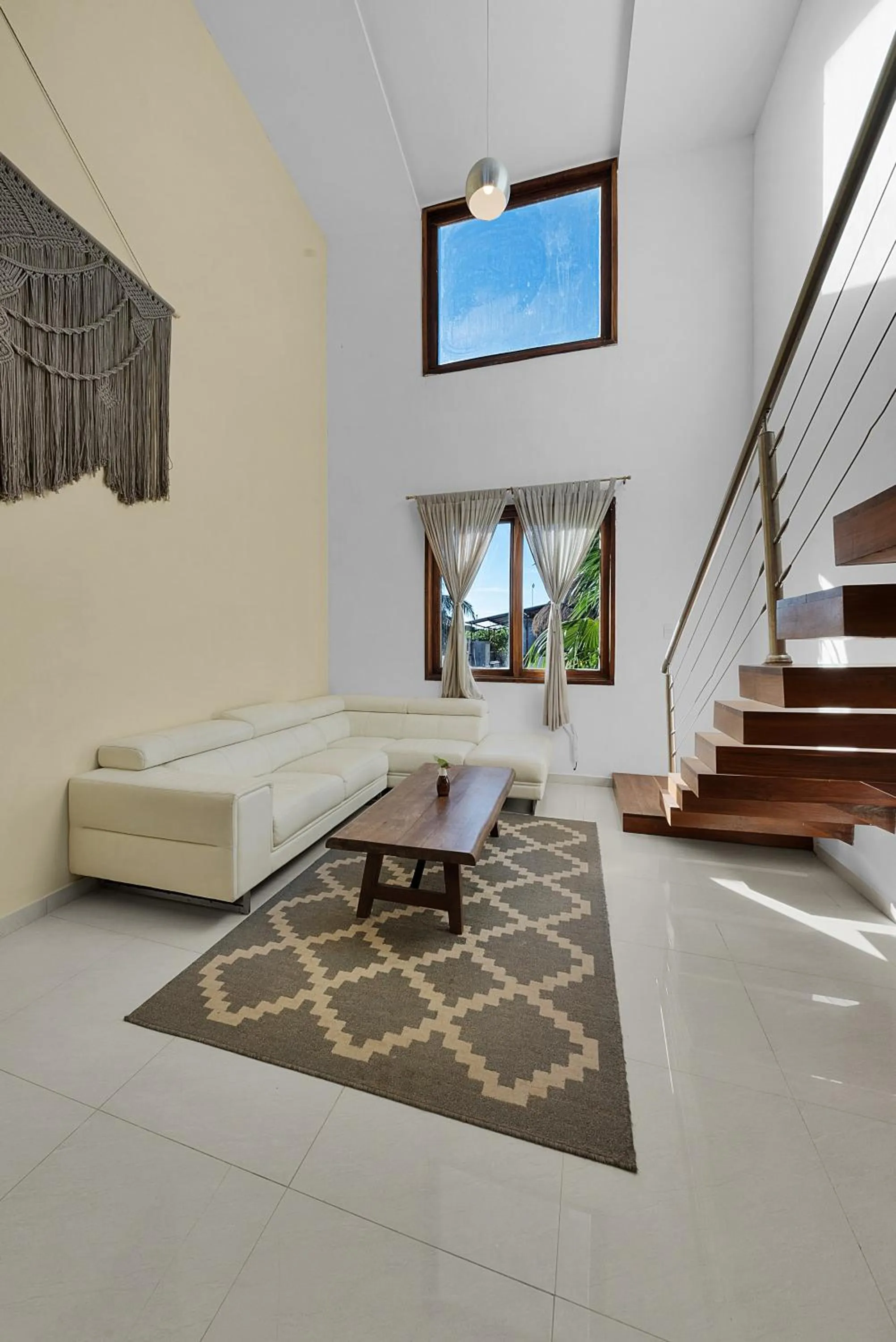 Living room in Playa Canek Beachfront Eco Hotel