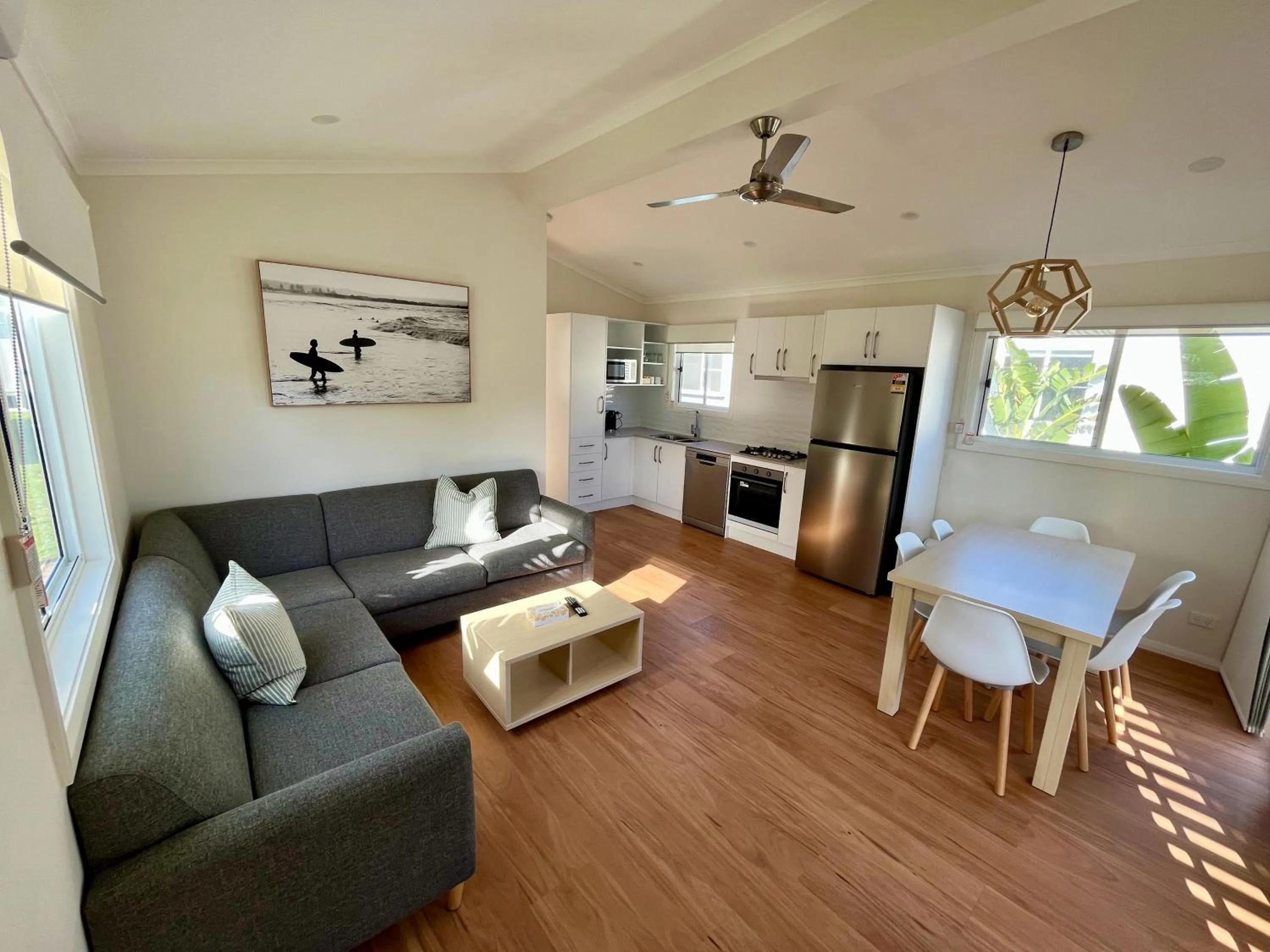 Living room in Shelly Beach Holiday Park