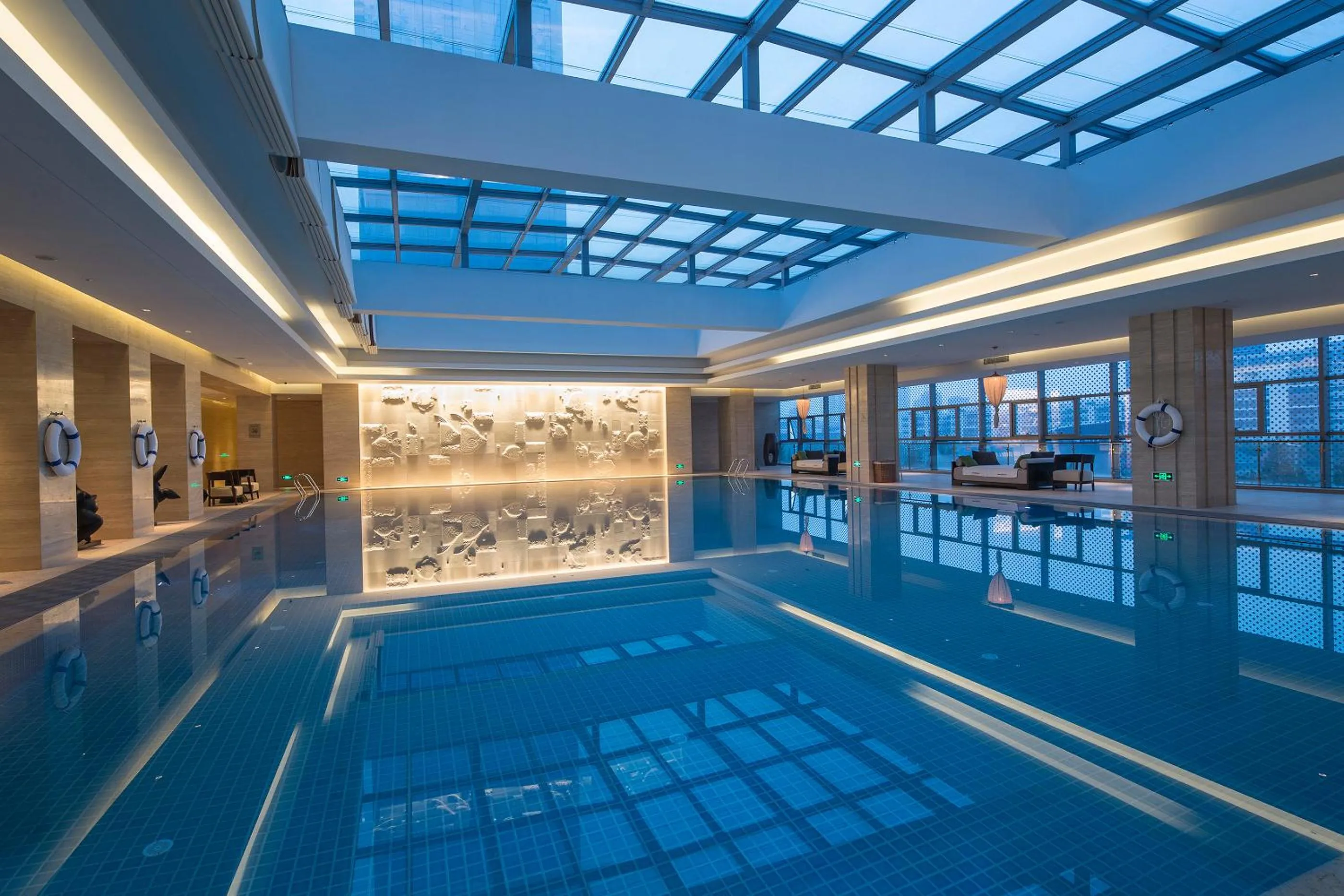 Pool view in Kangda Howard Johnson Hotel Qingdao