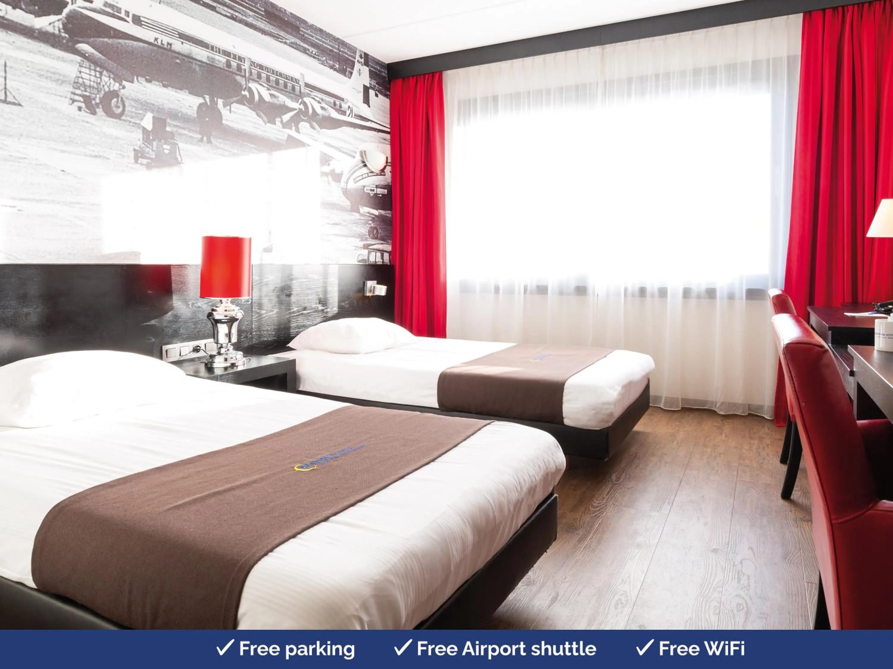 Bedroom, Bed in Best Western Plus Amsterdam Airport Hotel