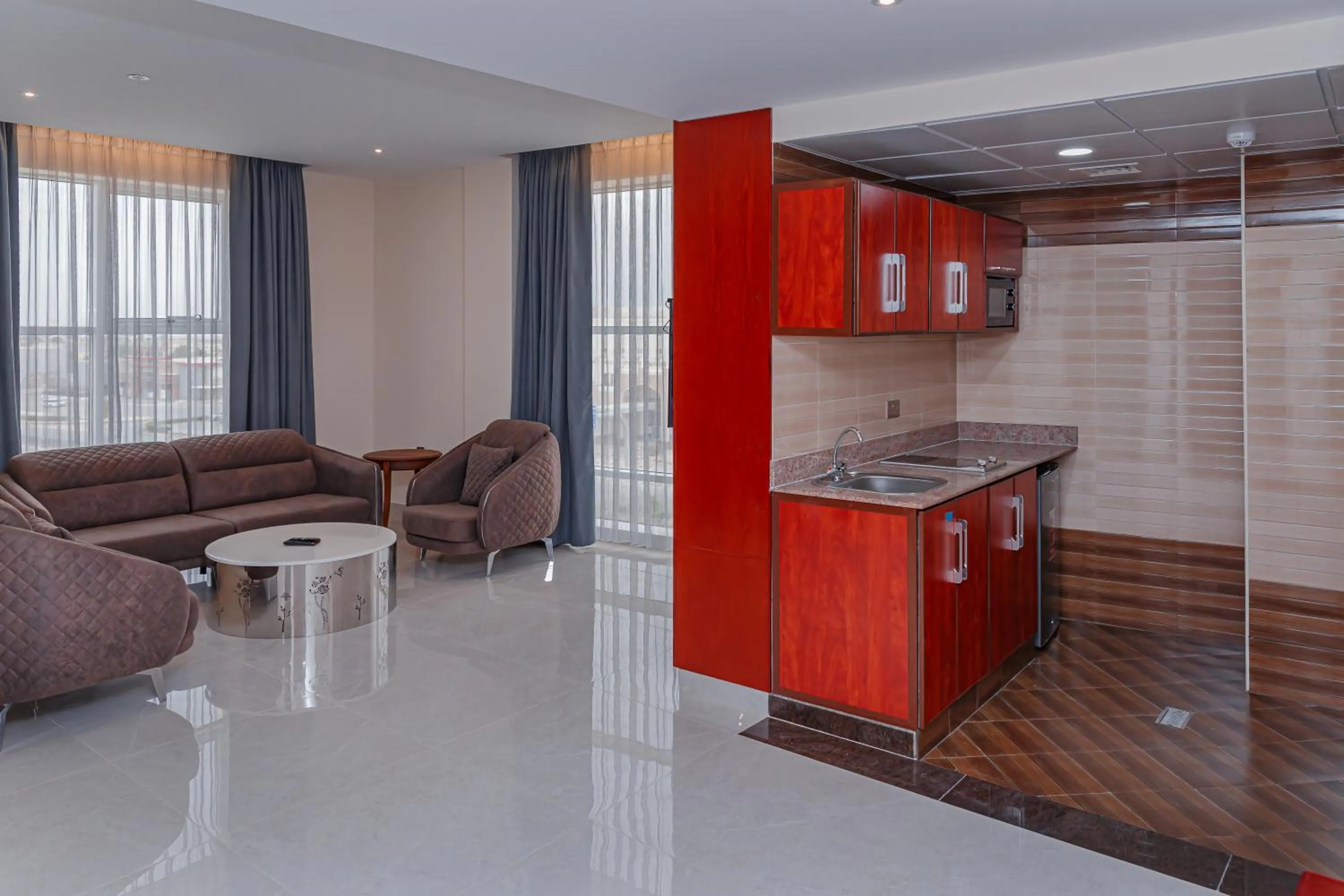 Kitchen or kitchenette in Salalah International Hotel