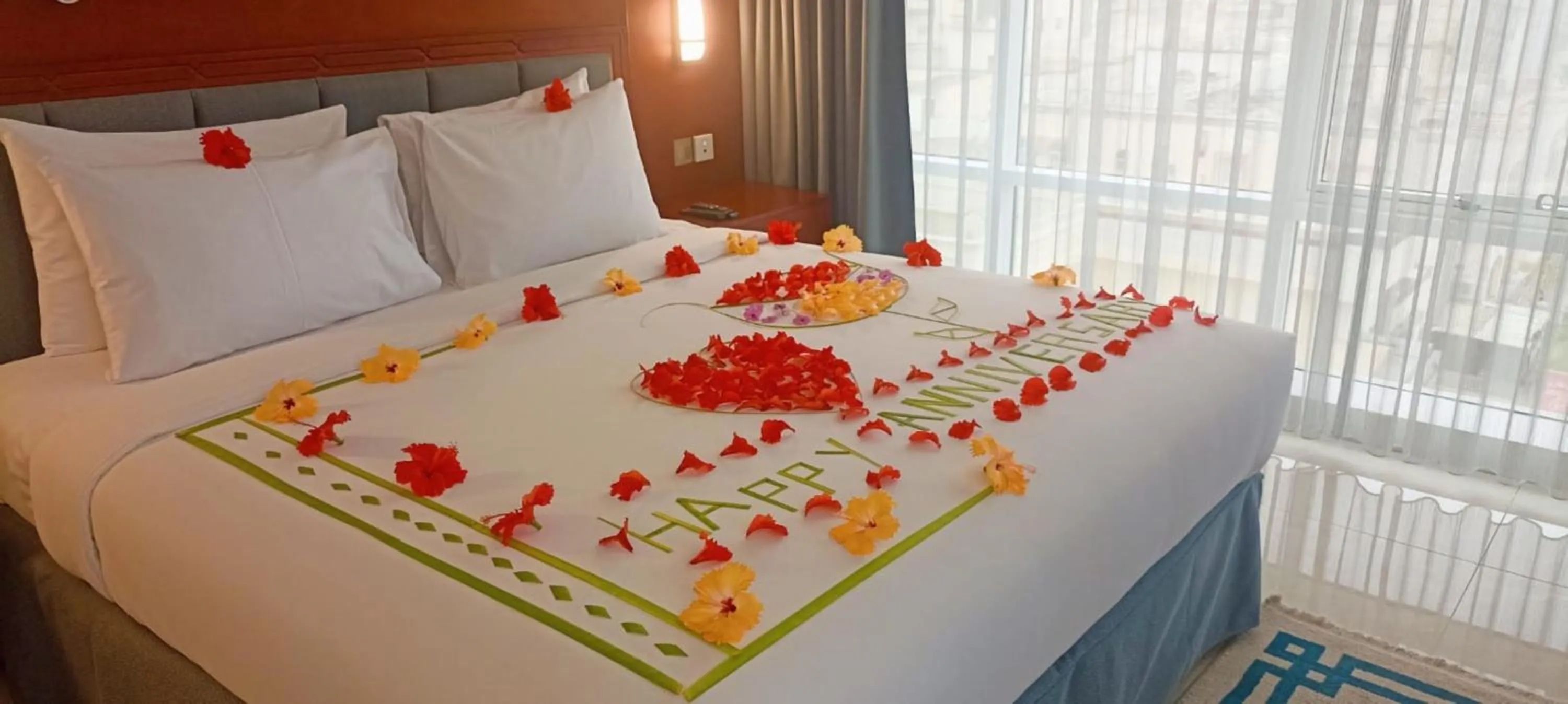 Bed in Salalah International Hotel