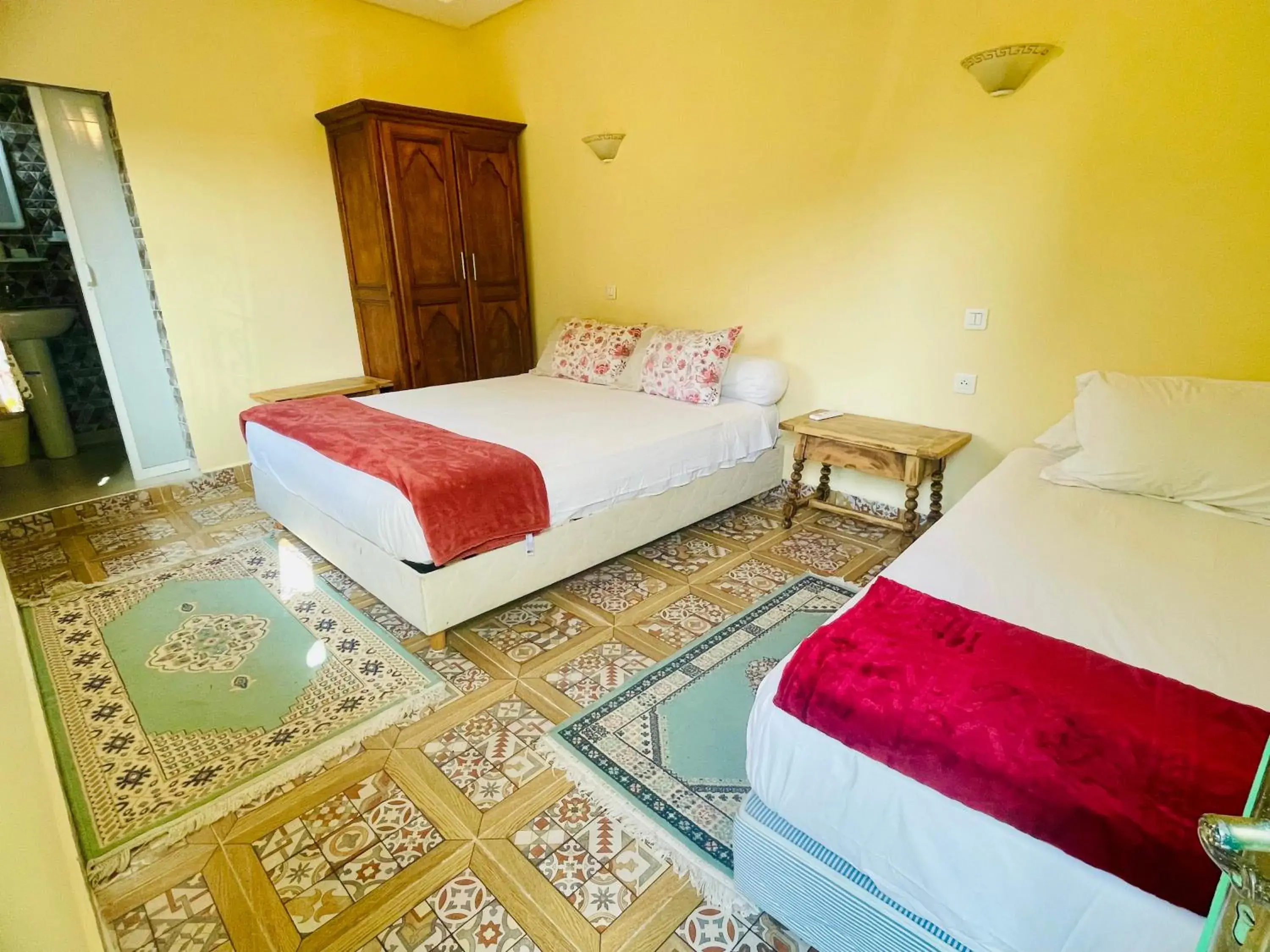 Triple Room with Garden View in Villa Baddi Marrakech Triple Room with Garden View in Villa Baddi Marrakech