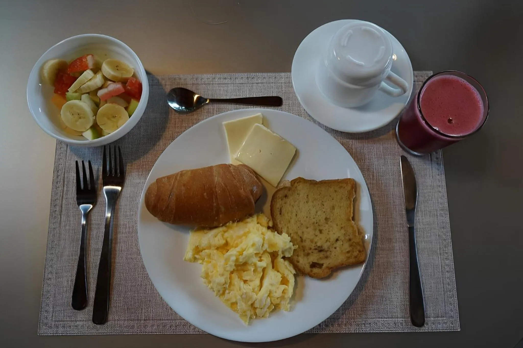 American breakfast in HOTEL AYRE By Baltra