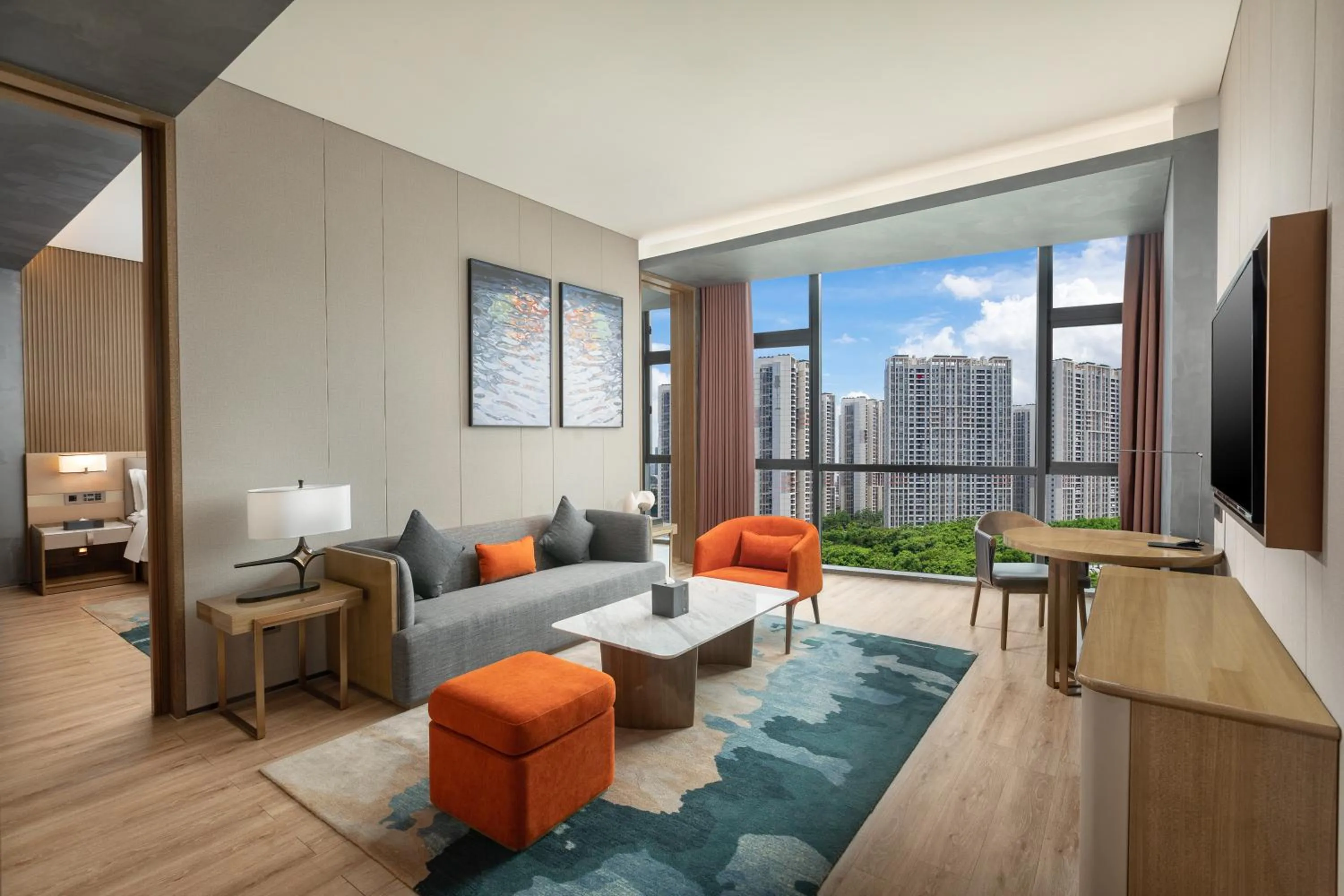 Living room in Wyndham Garden Shenzhen Longhua