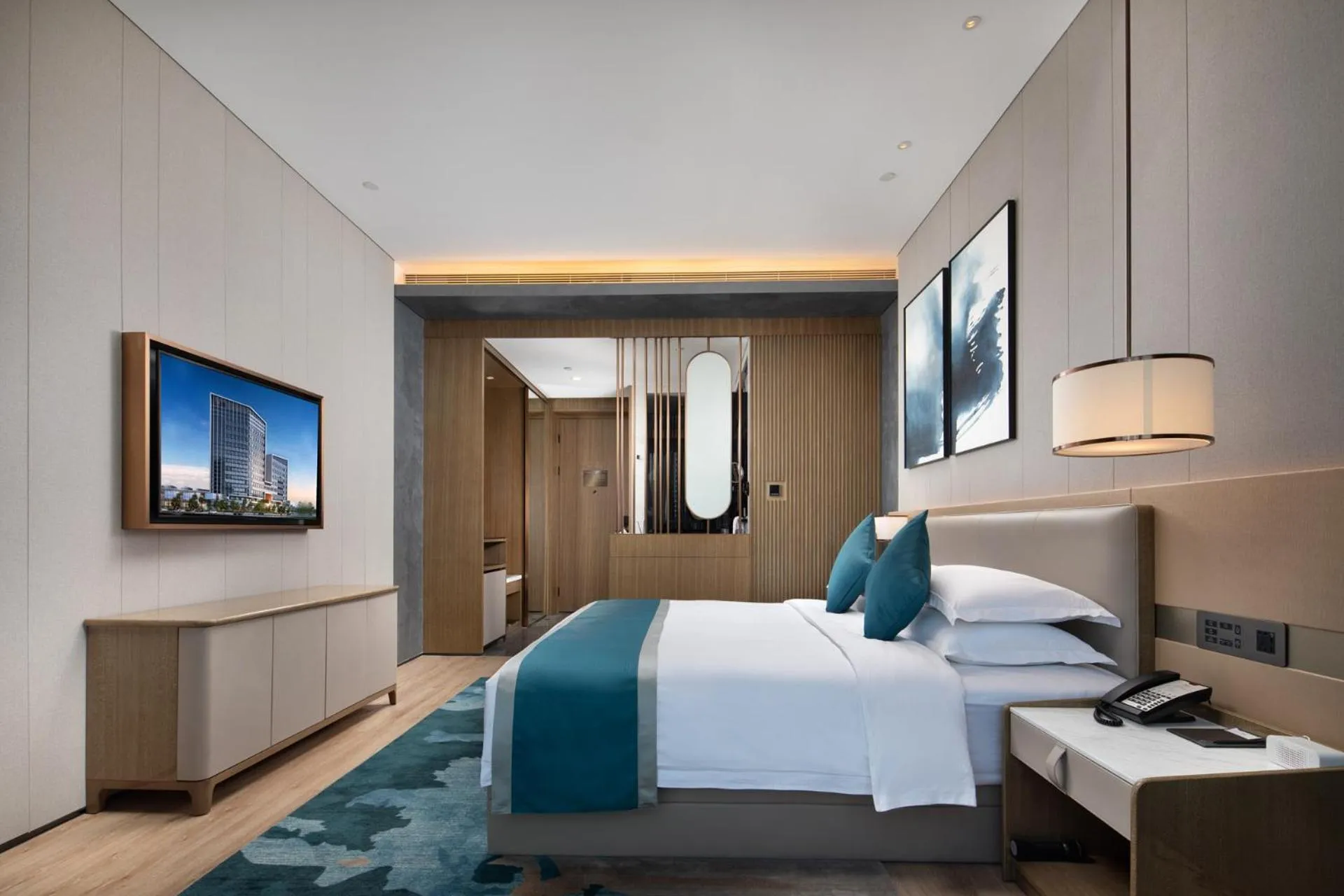 Bedroom, Bed in Wyndham Garden Shenzhen Longhua