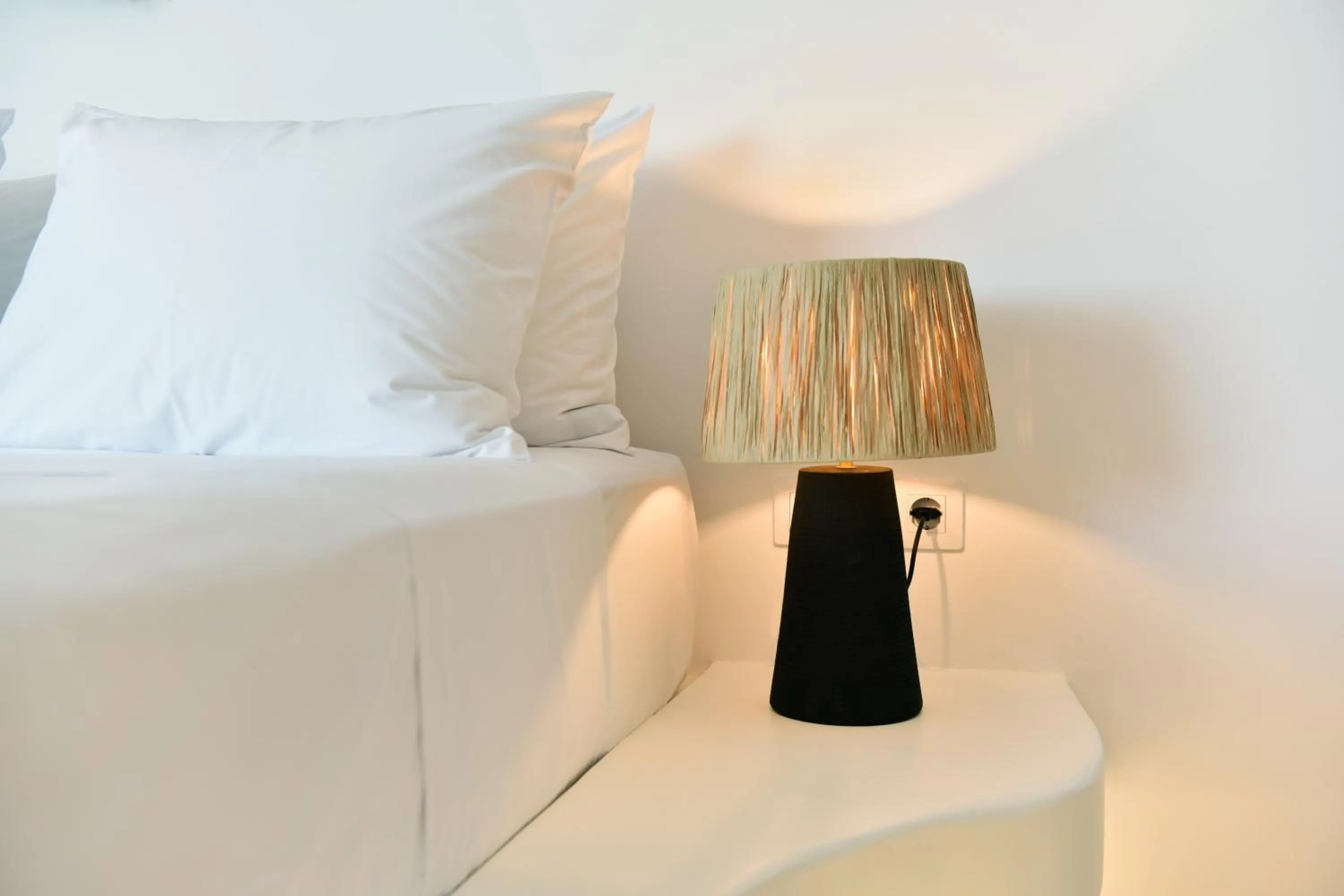 Bed in Anais Milos Suites