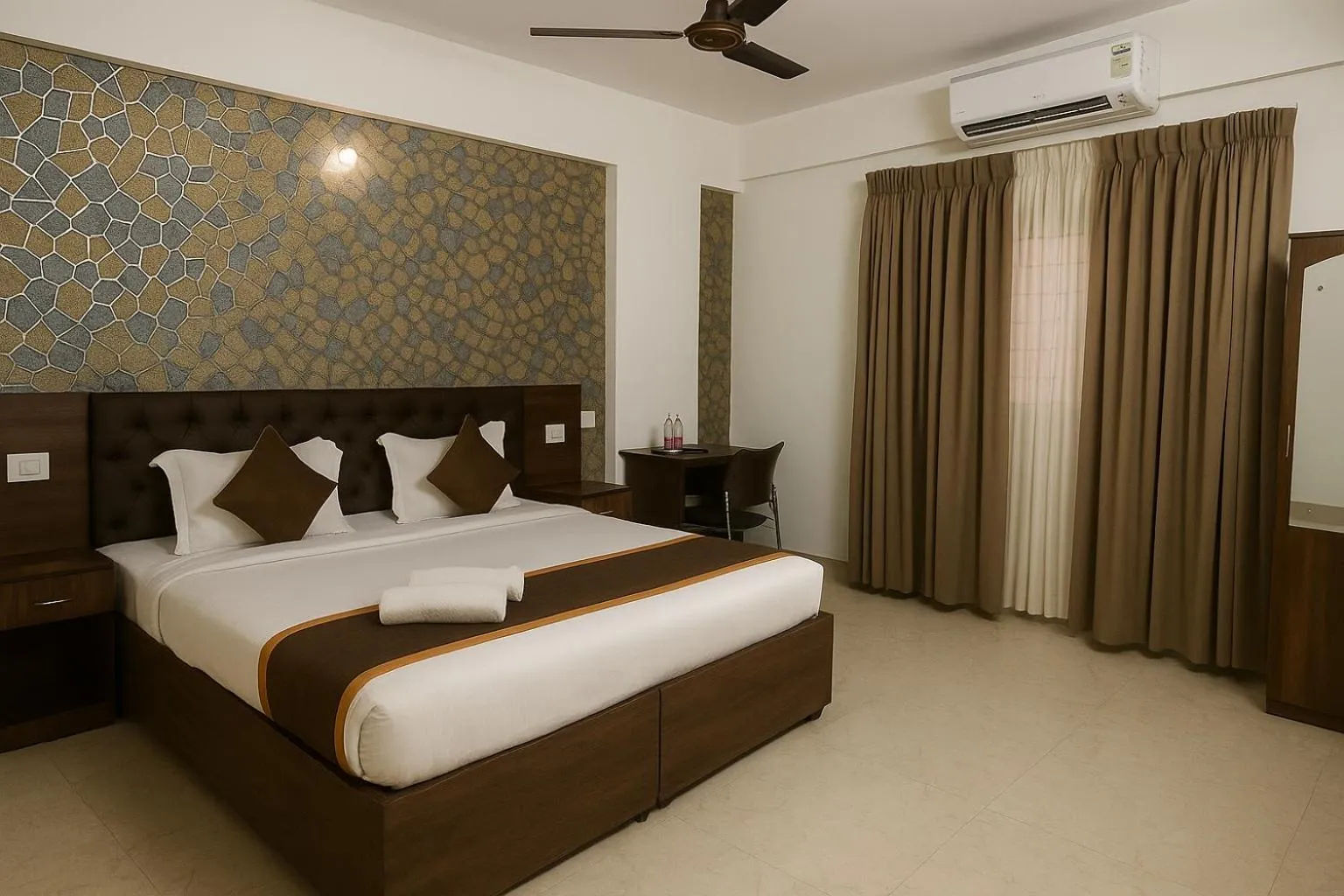 Photo of the whole room, Bed in Sai Bliss International, Manyata Tech Park