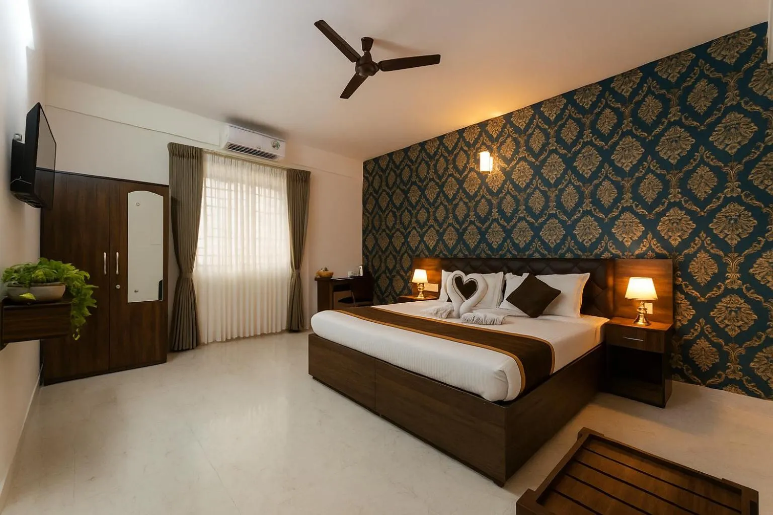 Photo of the whole room, Bed in Sai Bliss International, Manyata Tech Park