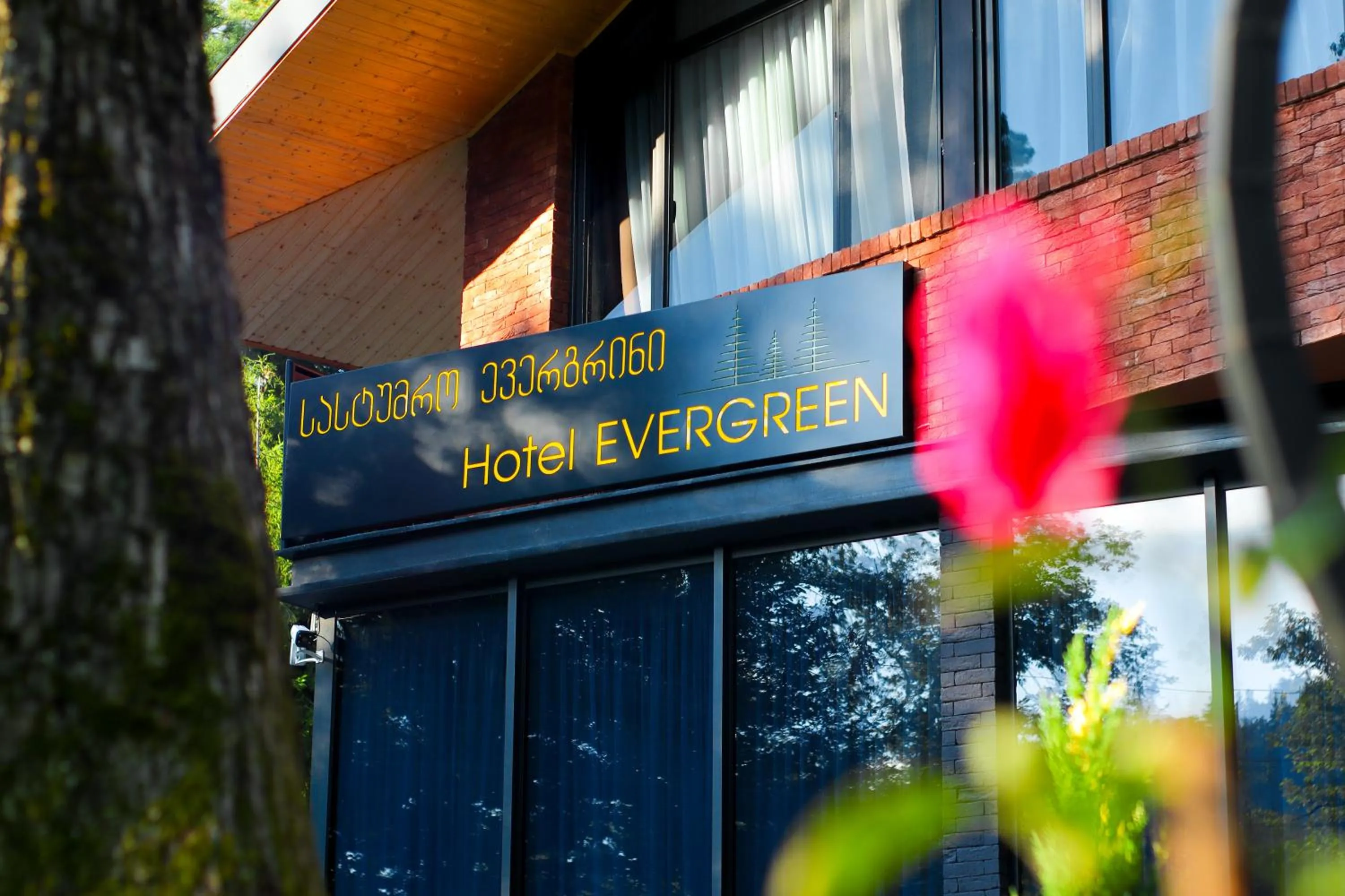 Property building in Hotel Evergreen