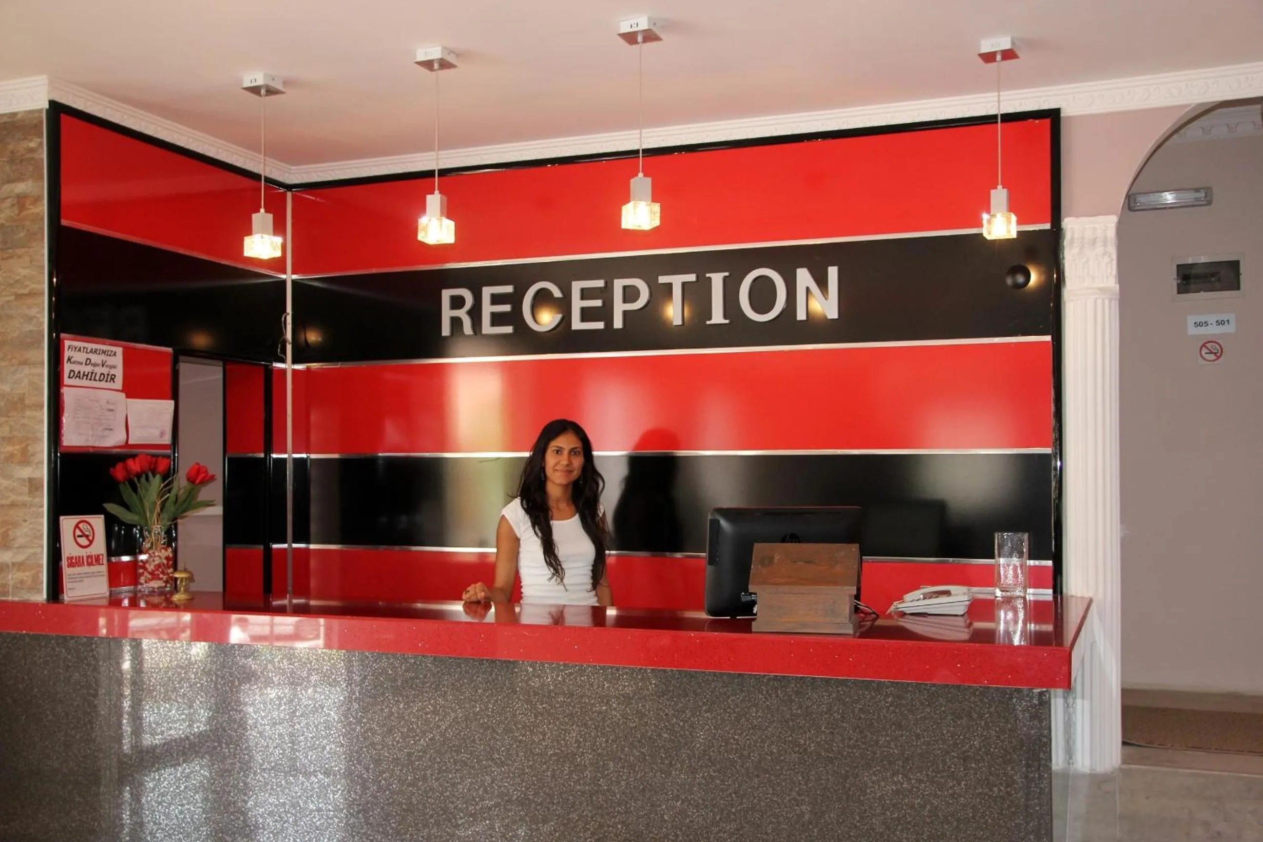 Lobby or reception in Rosy Hotel Marmaris