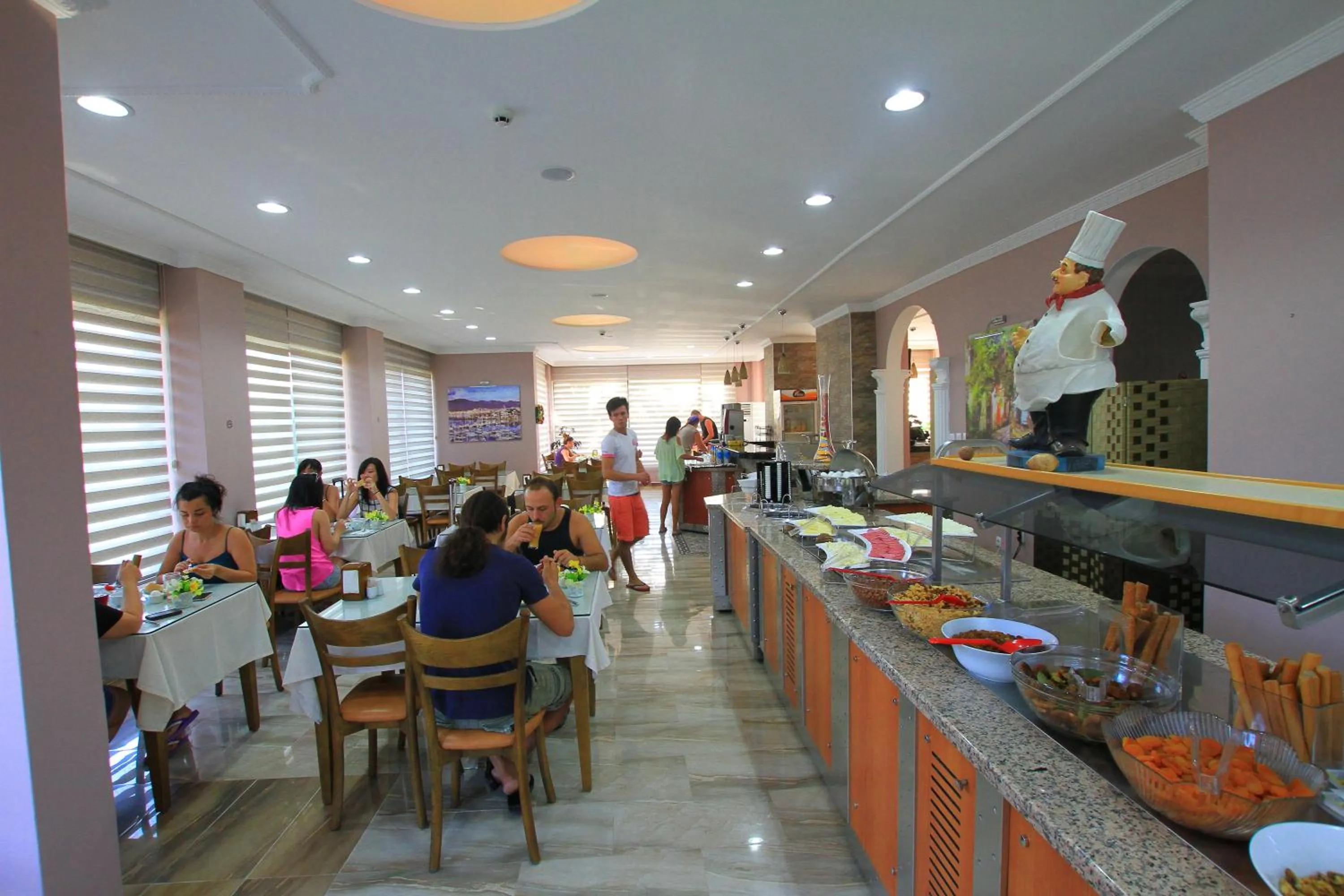 Buffet breakfast in Rosy Hotel Marmaris